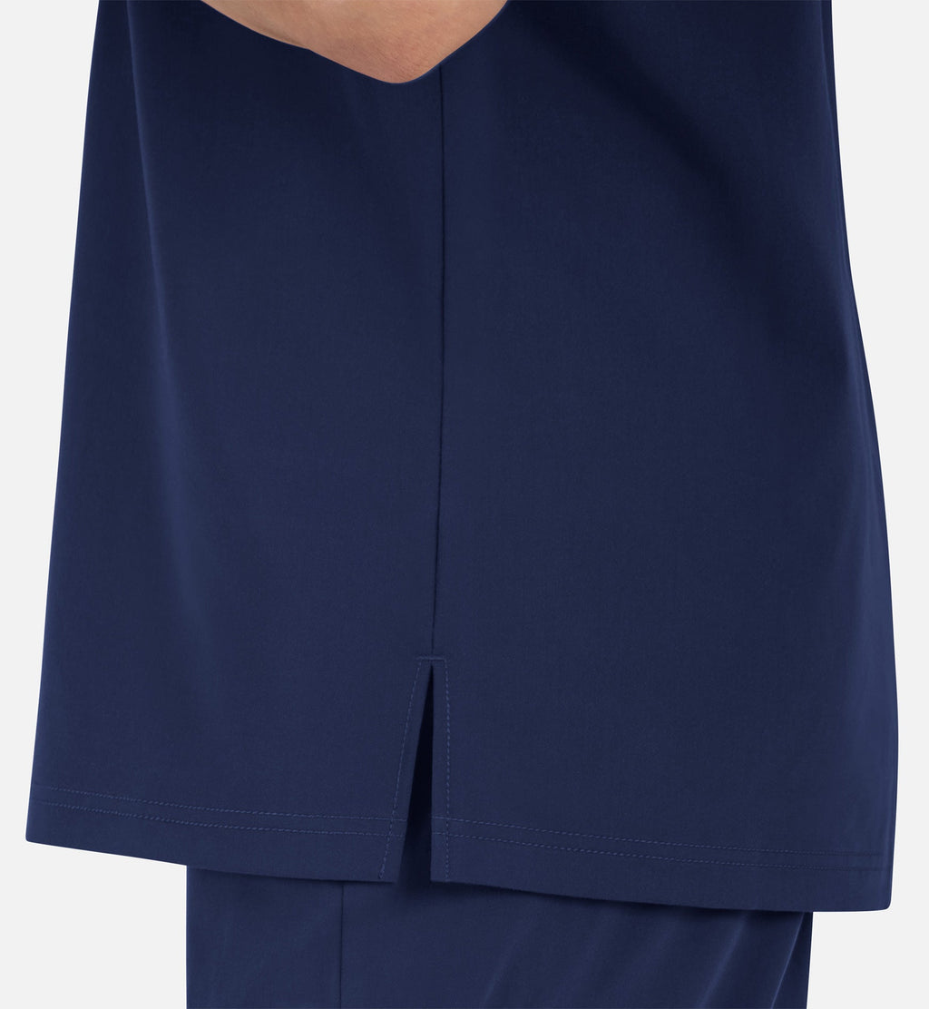 Matrix Pro Men's 5901 Men's Contrast Piping Tuckable V-Neck Top Navy