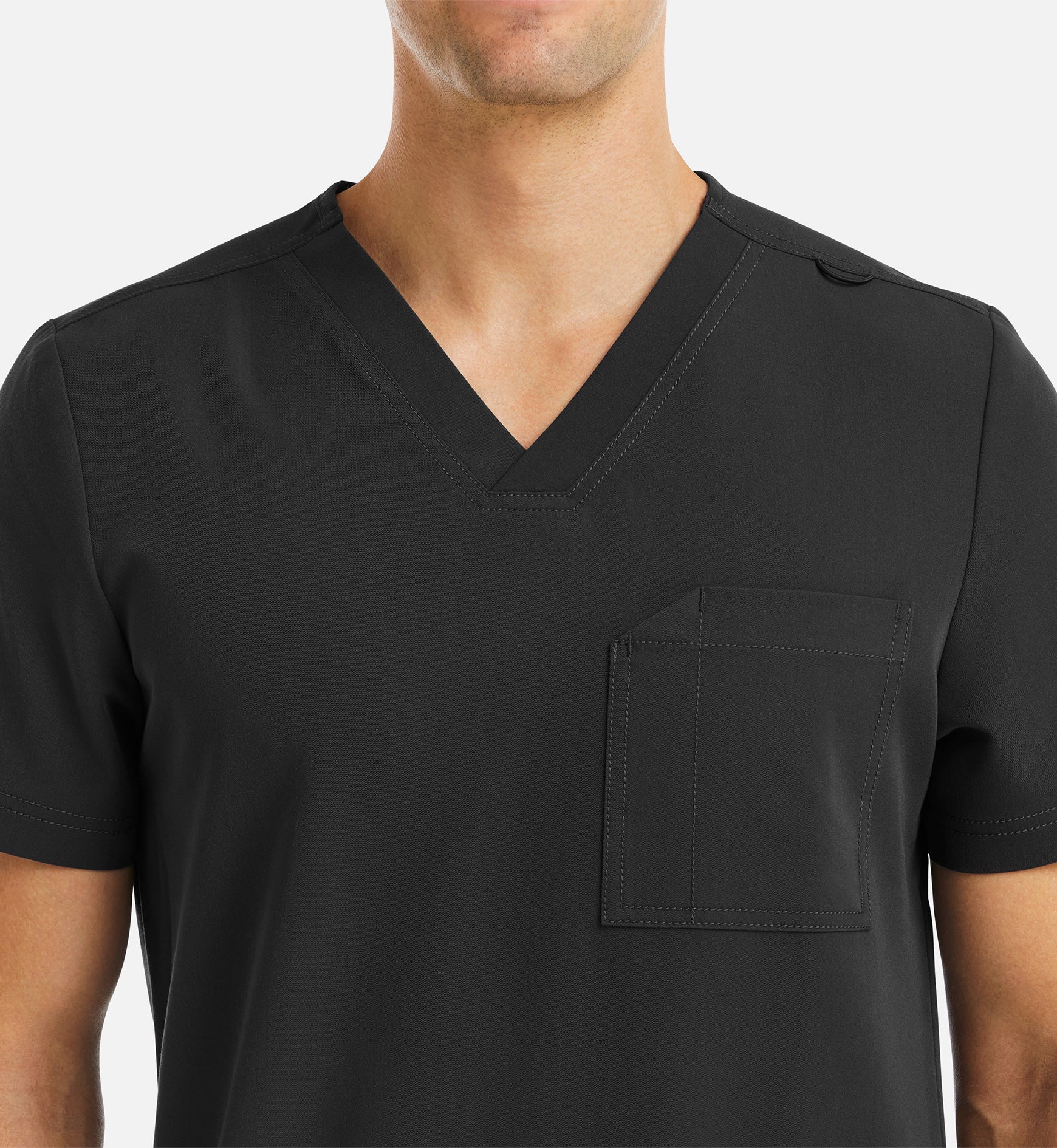 Matrix Pro Men's 5902 Men's 3 Pocket V-Neck Top Black