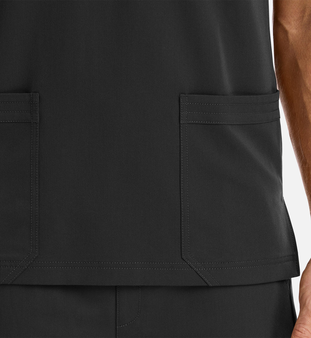 Matrix Pro Men's 5902 Men's 3 Pocket V-Neck Top Black
