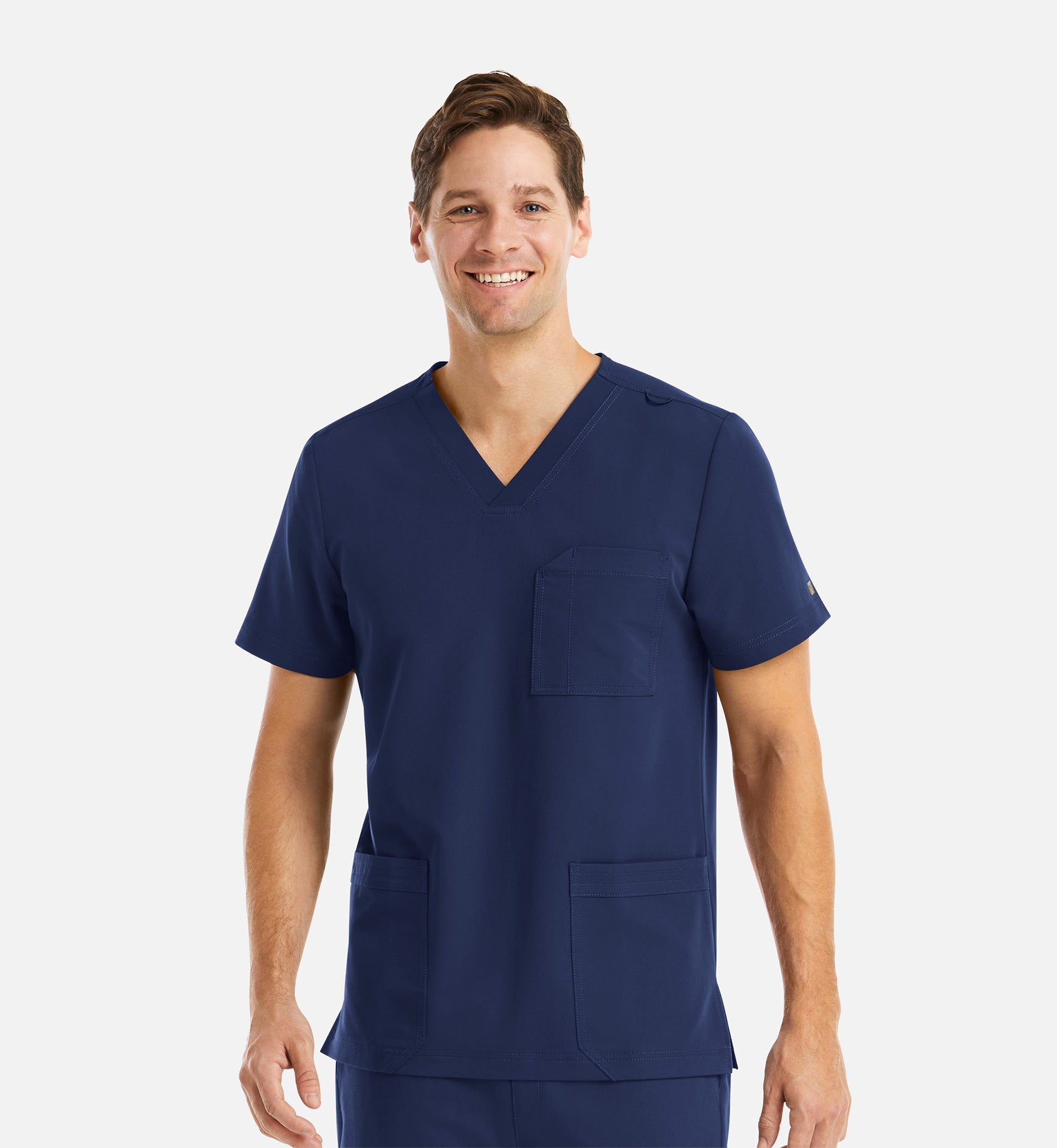 Matrix Pro Men's 5902 Men's 3 Pocket V-Neck Top Navy