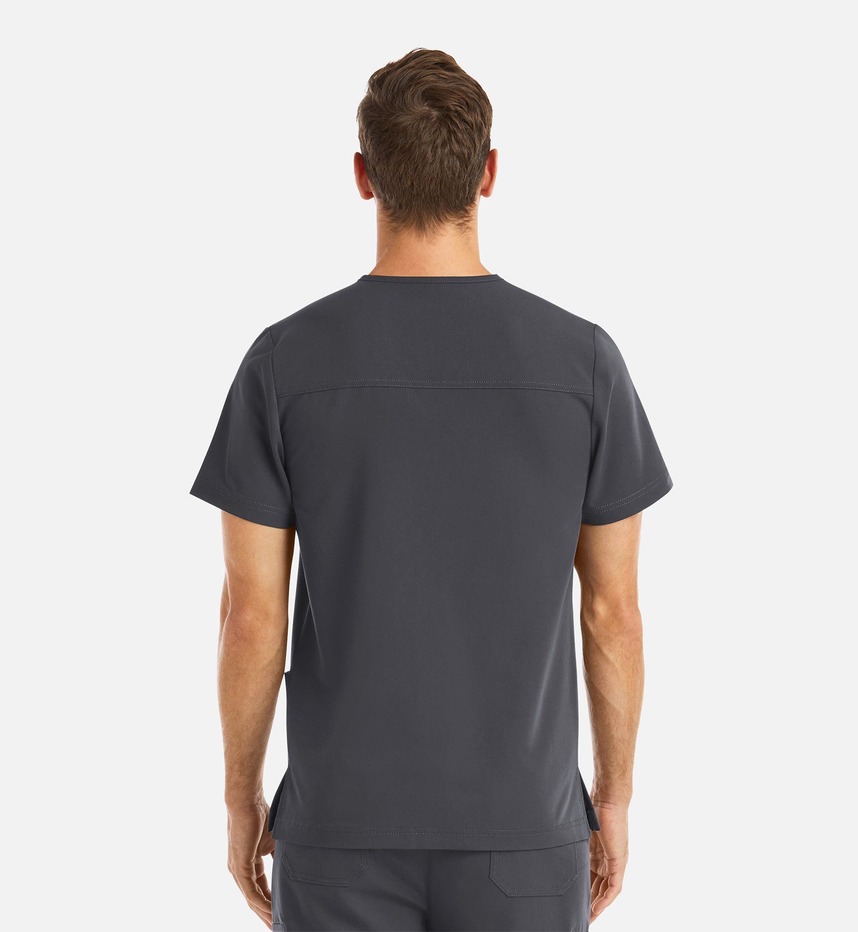 Matrix Pro Men's 5902 Men's 3 Pocket V-Neck Top Pewter