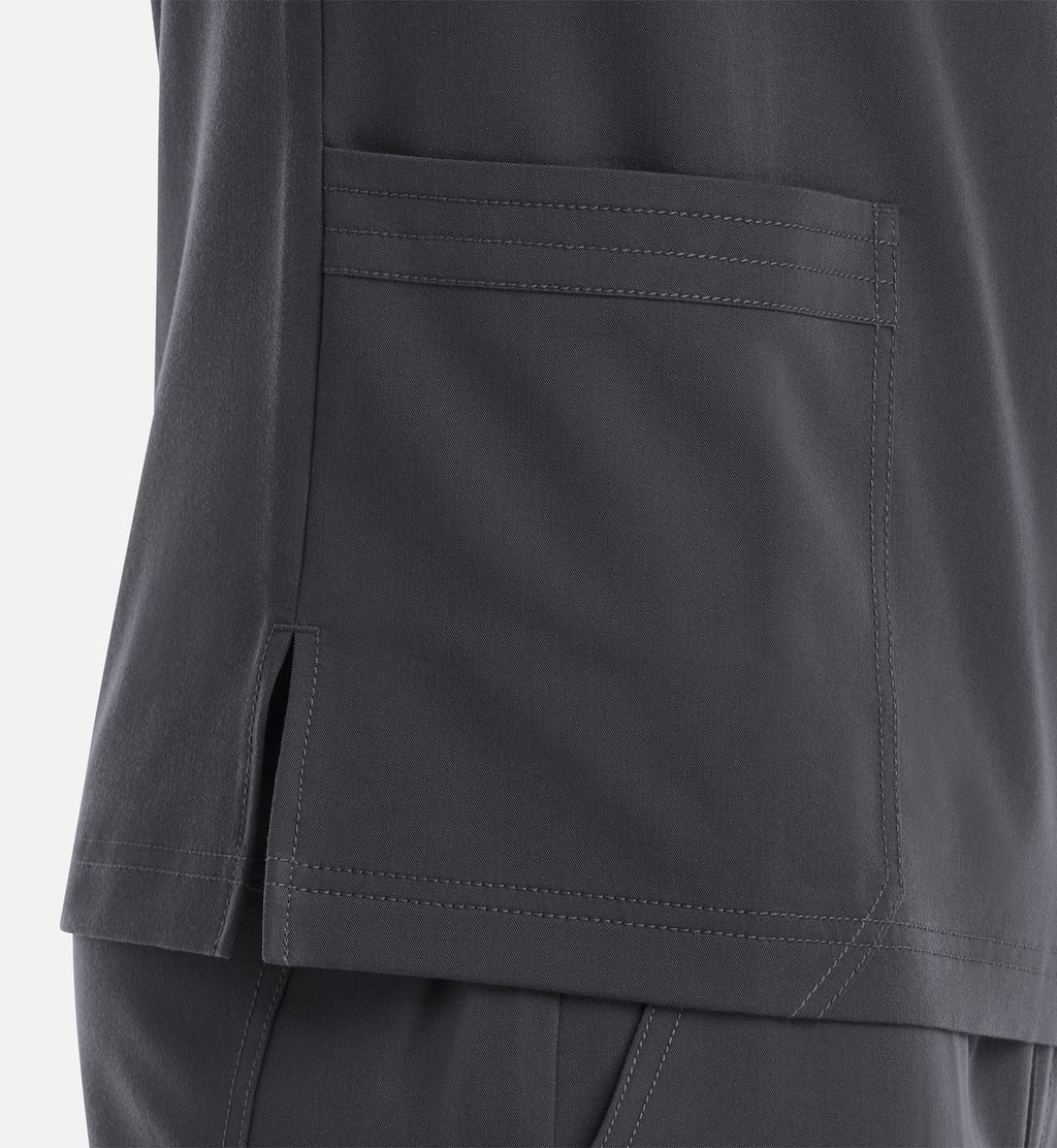 Matrix Pro Men's 5902 Men's 3 Pocket V-Neck Top Pewter