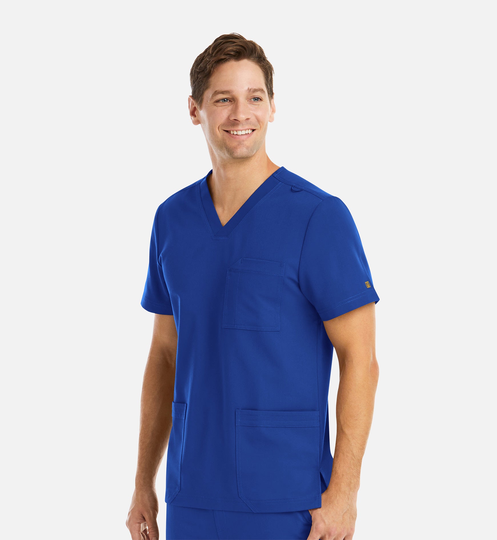 Matrix Pro Men's 5902 Men's 3 Pocket V-Neck Top Royal Blue