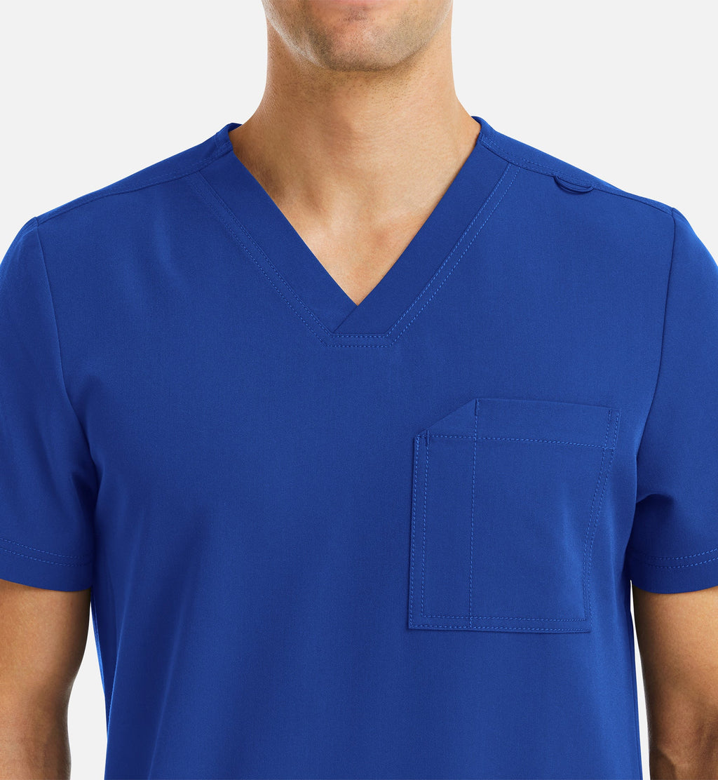 Matrix Pro Men's 5902 Men's 3 Pocket V-Neck Top Royal Blue