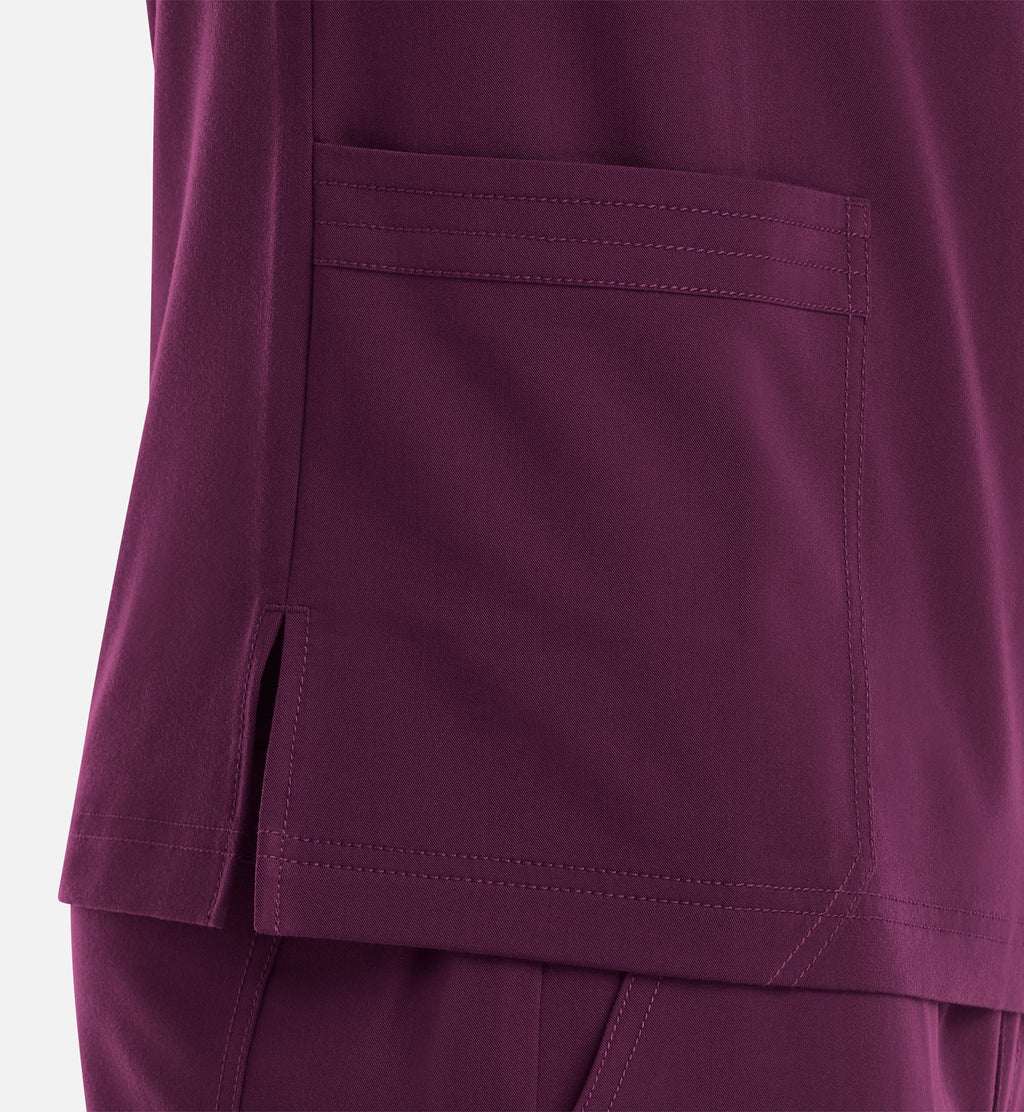 Matrix Pro Men's 5902 Men's 3 Pocket V-Neck Top Wine