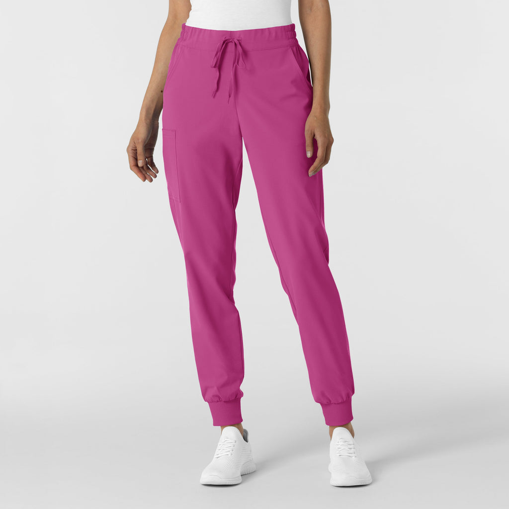 RENEW 5934 Jogger Scrub Pants Raspberry