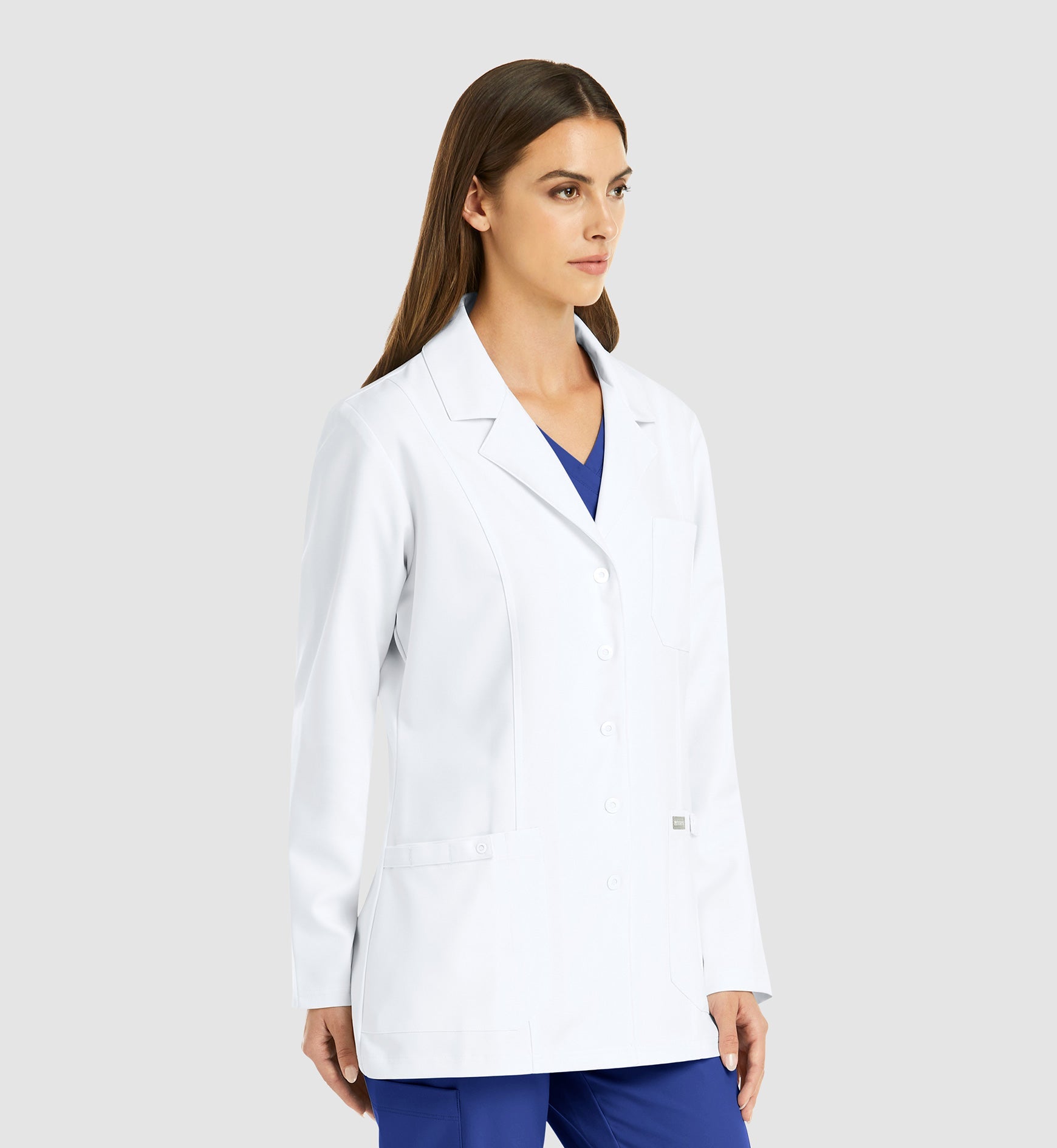 Momentum Lab Coats 5973 Women's Snap Consultation Lab Coat White