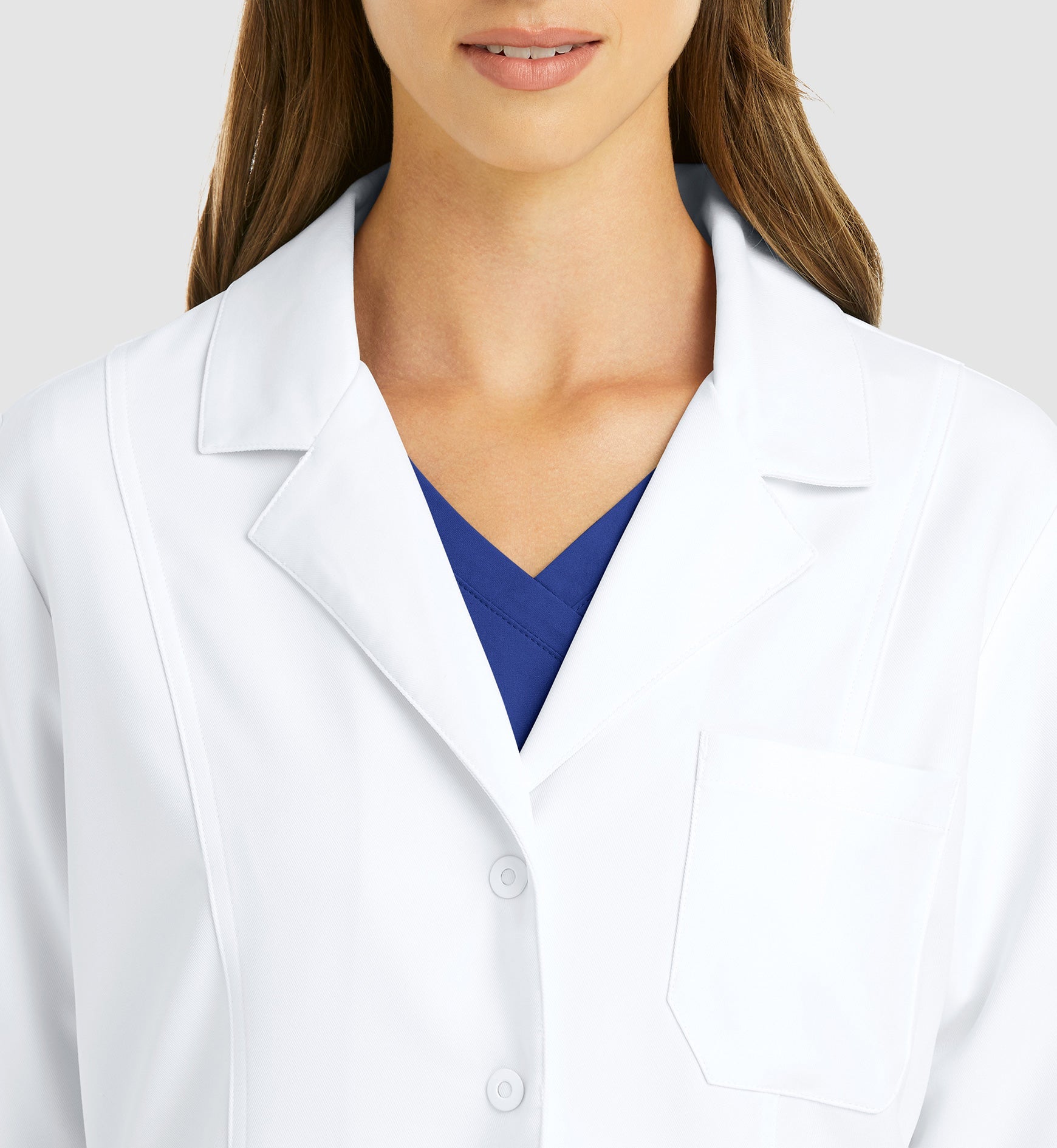 Momentum Lab Coats 5973 Women's Snap Consultation Lab Coat White