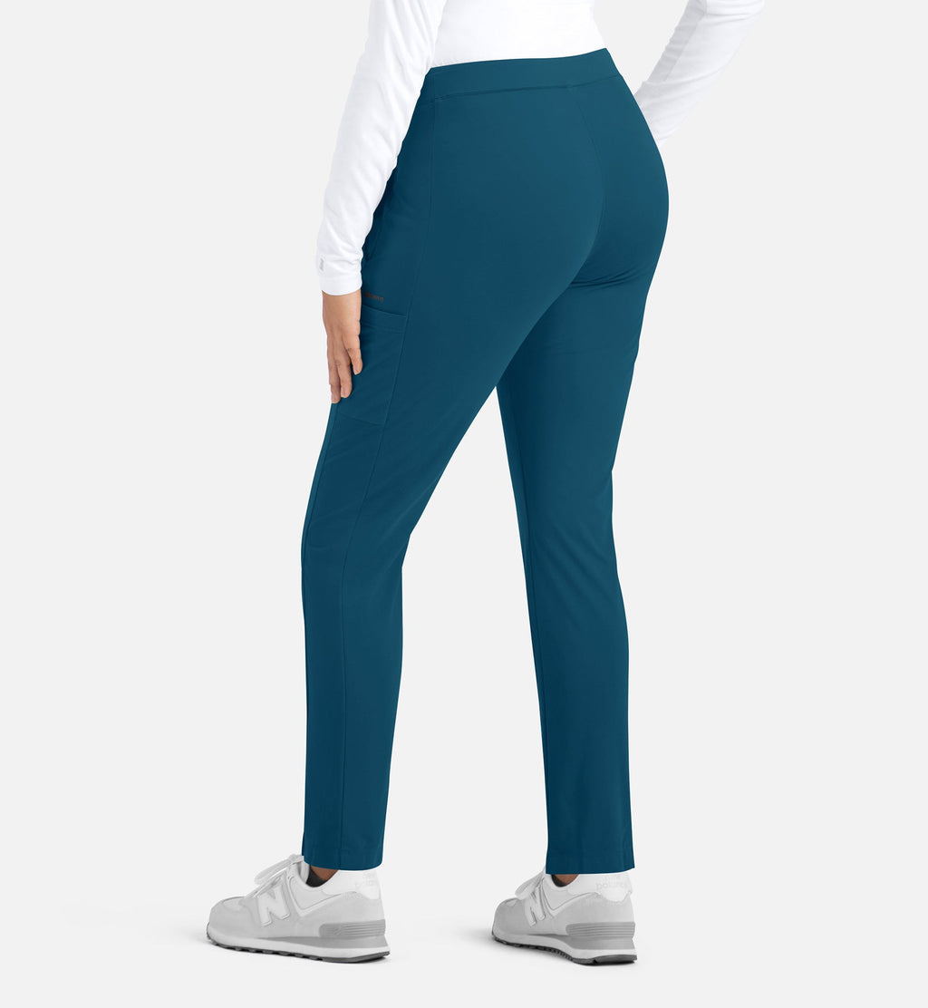Focus 60301 Women's Mid Rise Tapered Pants Caribbean Blue
