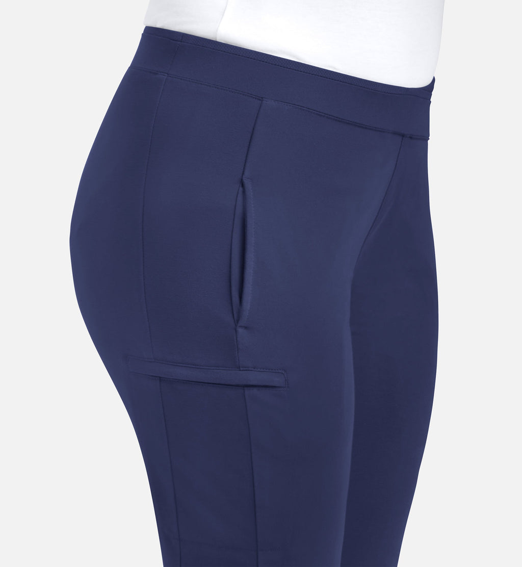 Focus 60301 Women's Mid Rise Tapered Pants Navy