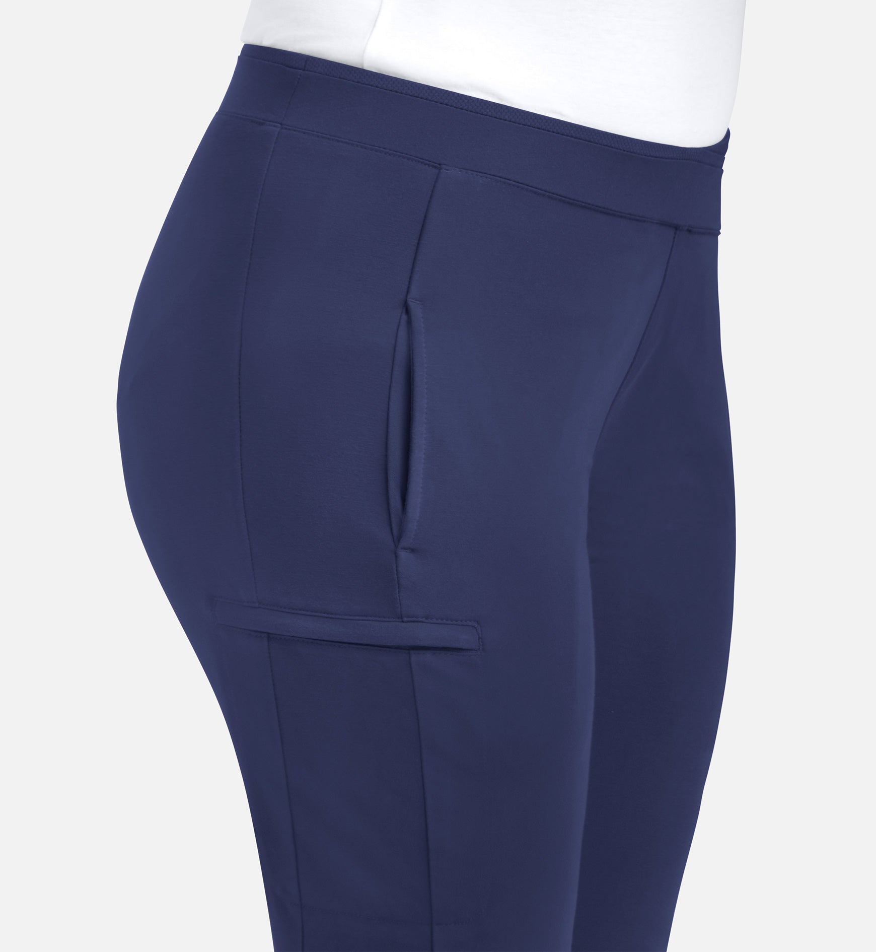 Focus 60301 Women's Mid Rise Tapered Pants Navy