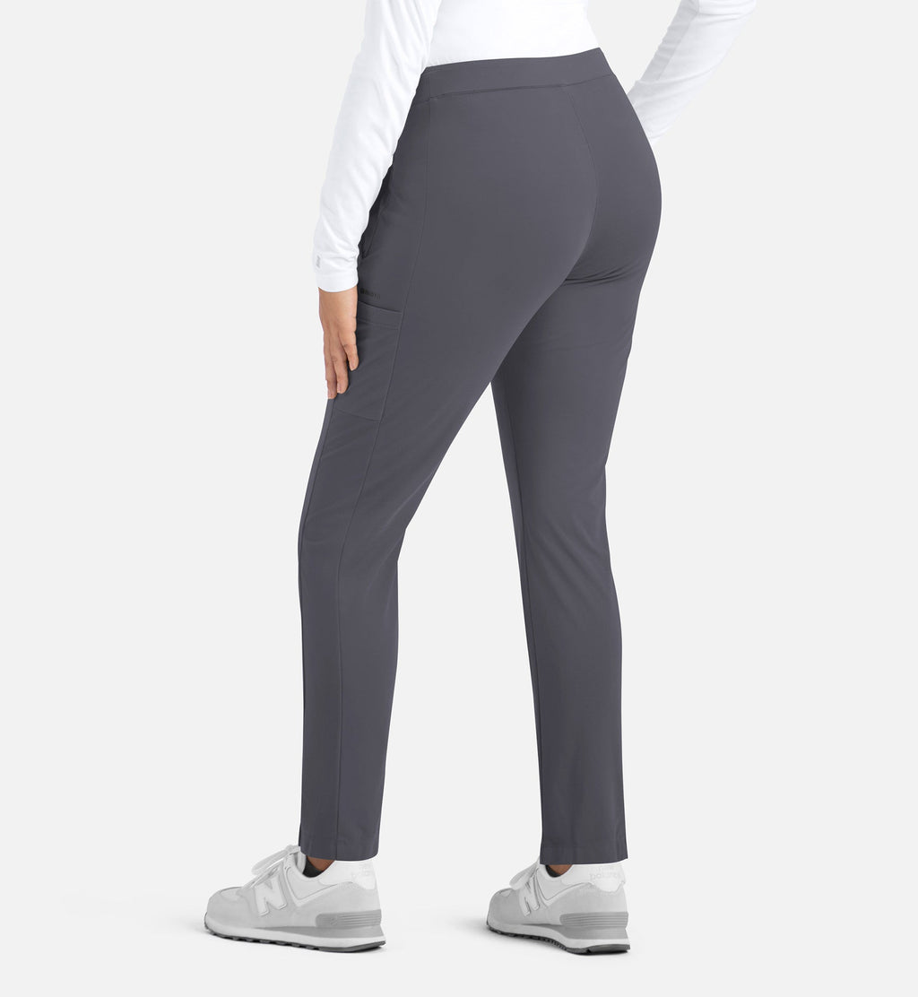 Focus 60301 Women's Mid Rise Tapered Pants Pewter