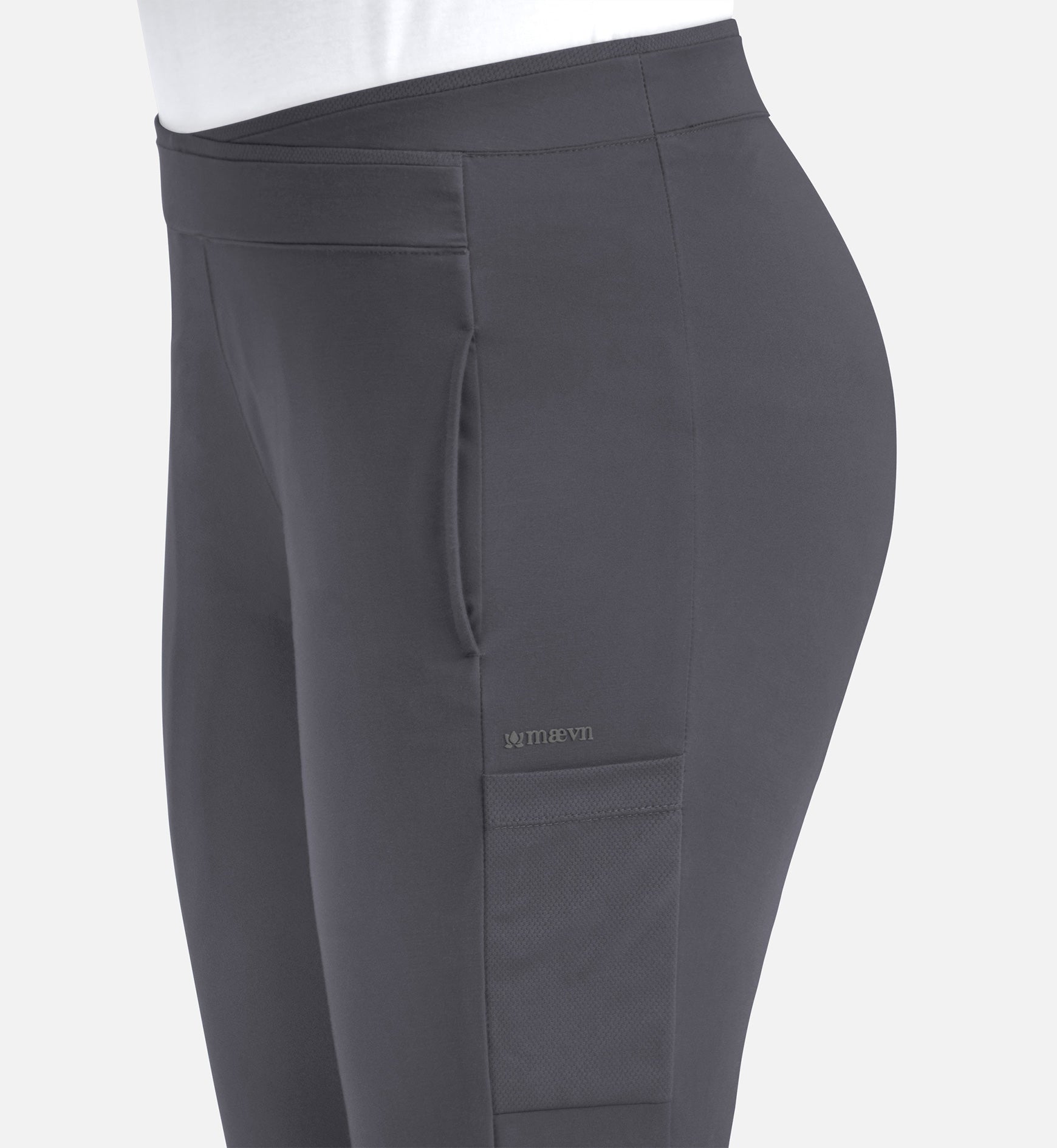 Focus 60301 Women's Mid Rise Tapered Pants Pewter