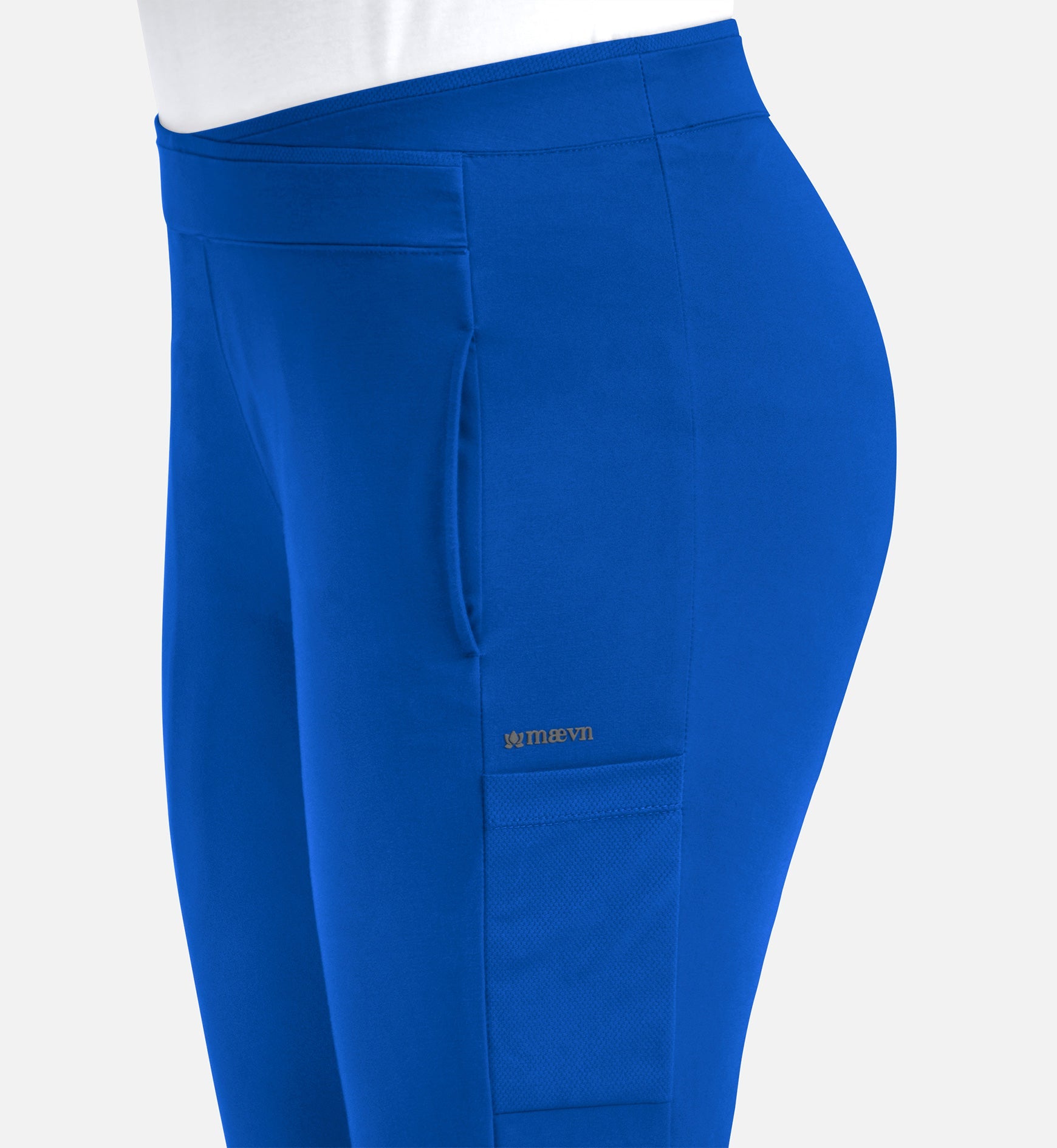 Focus 60301 Women's Mid Rise Tapered Pants Royal Blue