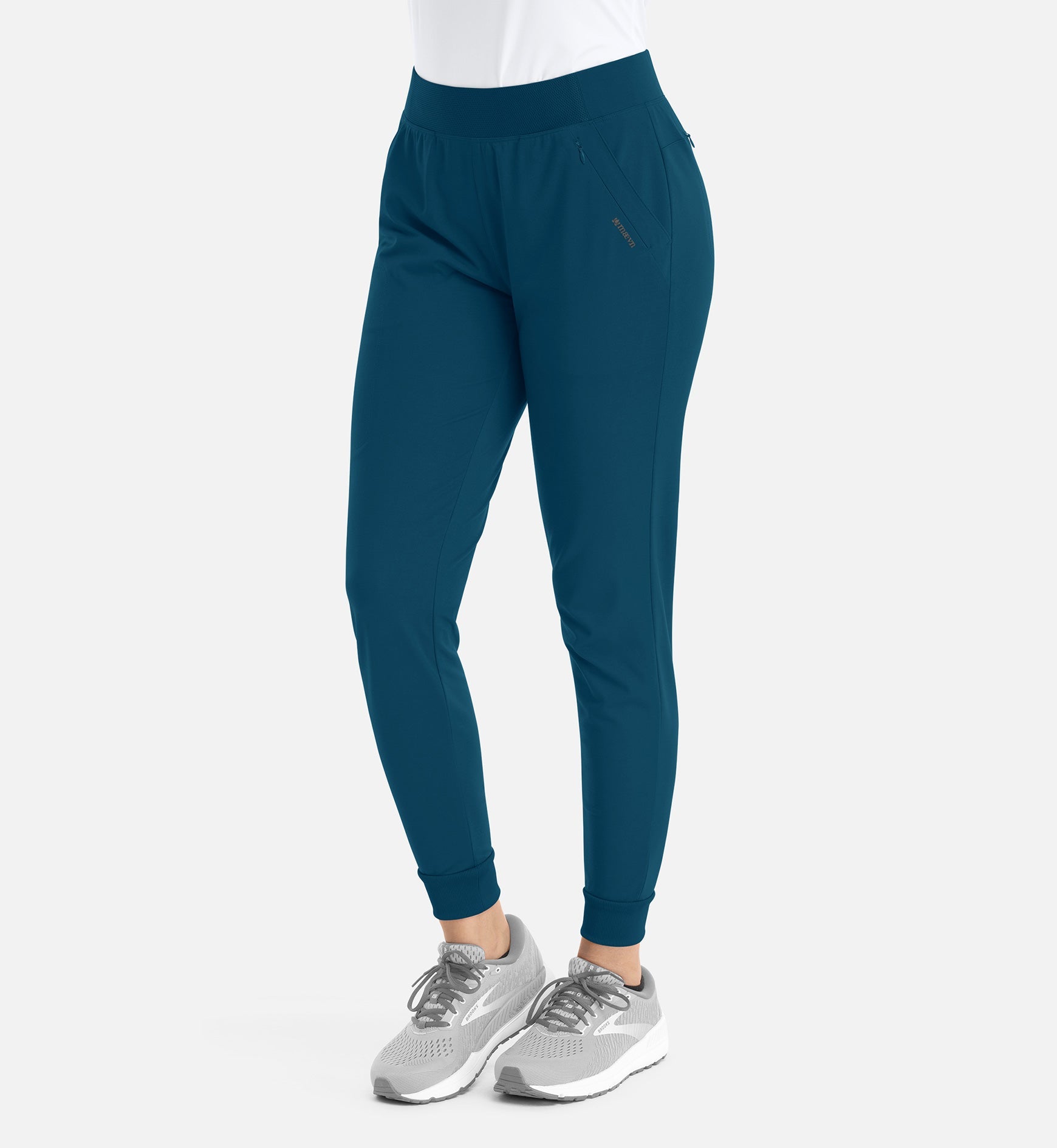 Focus 60302 Women's Mid Rise Elastic Jogger Caribbean Blue