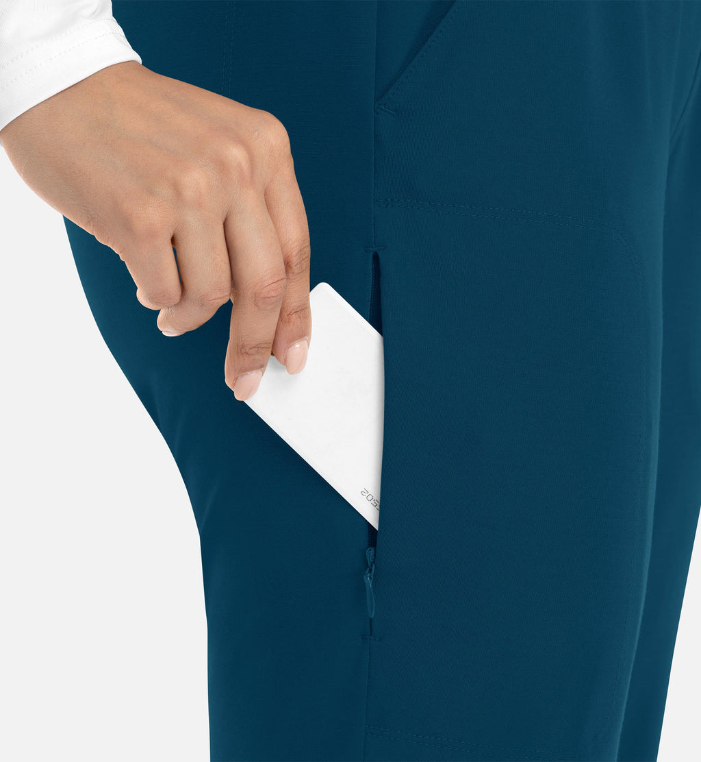 Focus 60302 Women's Mid Rise Elastic Jogger Caribbean Blue
