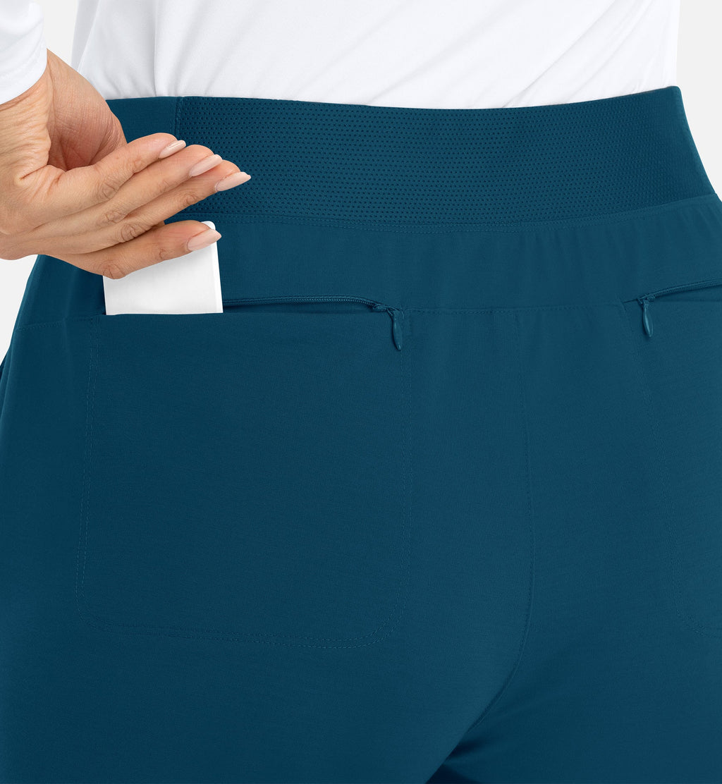 Focus 60302 Women's Mid Rise Elastic Jogger Caribbean Blue
