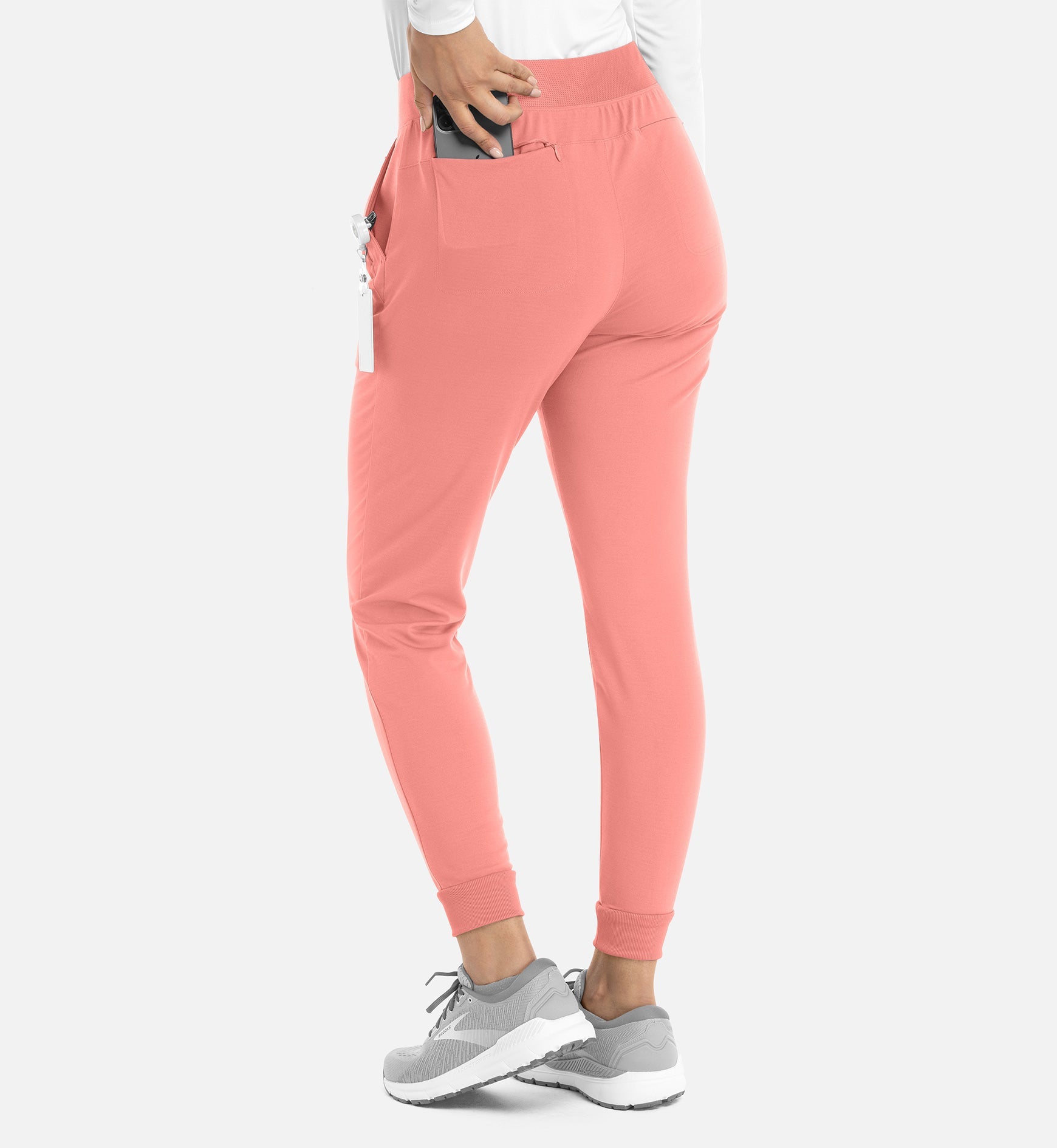 Focus 60302 Women's Mid Rise Elastic Jogger Desert Coral