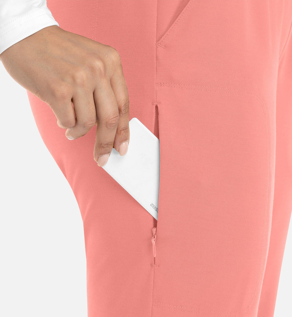 Focus 60302 Women's Mid Rise Elastic Jogger Desert Coral