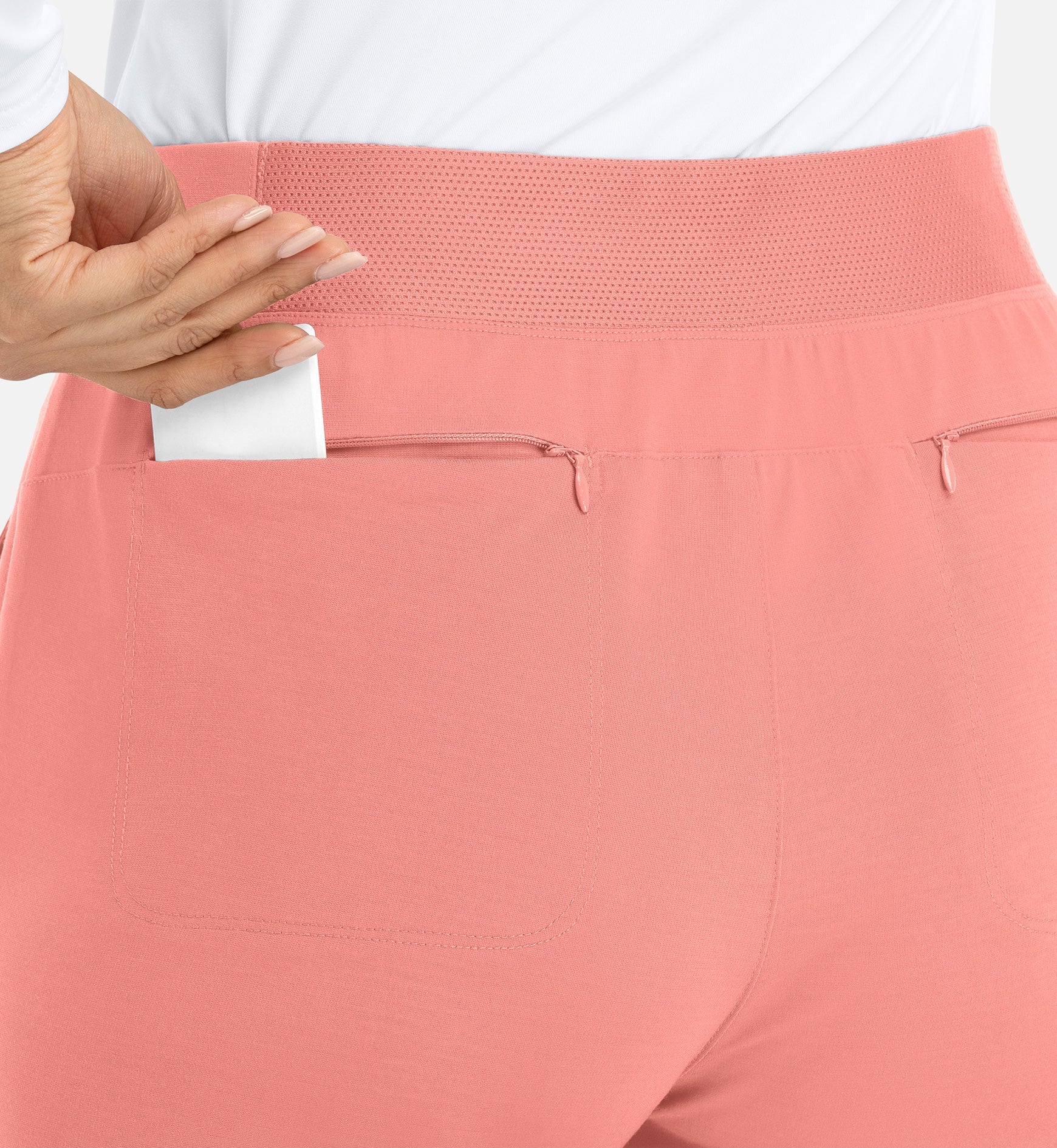 Focus 60302 Women's Mid Rise Elastic Jogger Desert Coral