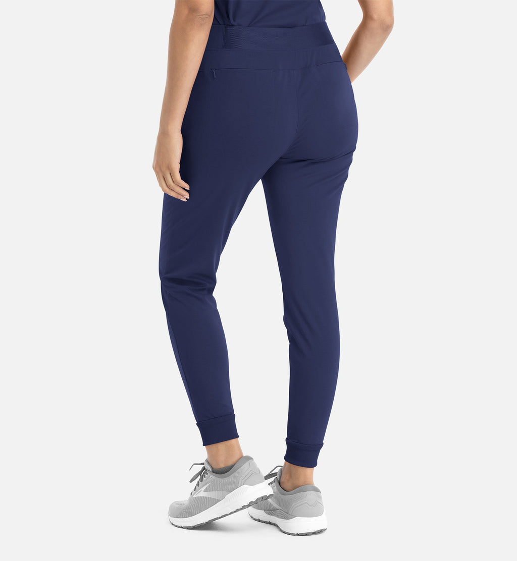 Focus 60302 Women's Mid Rise Elastic Jogger Navy
