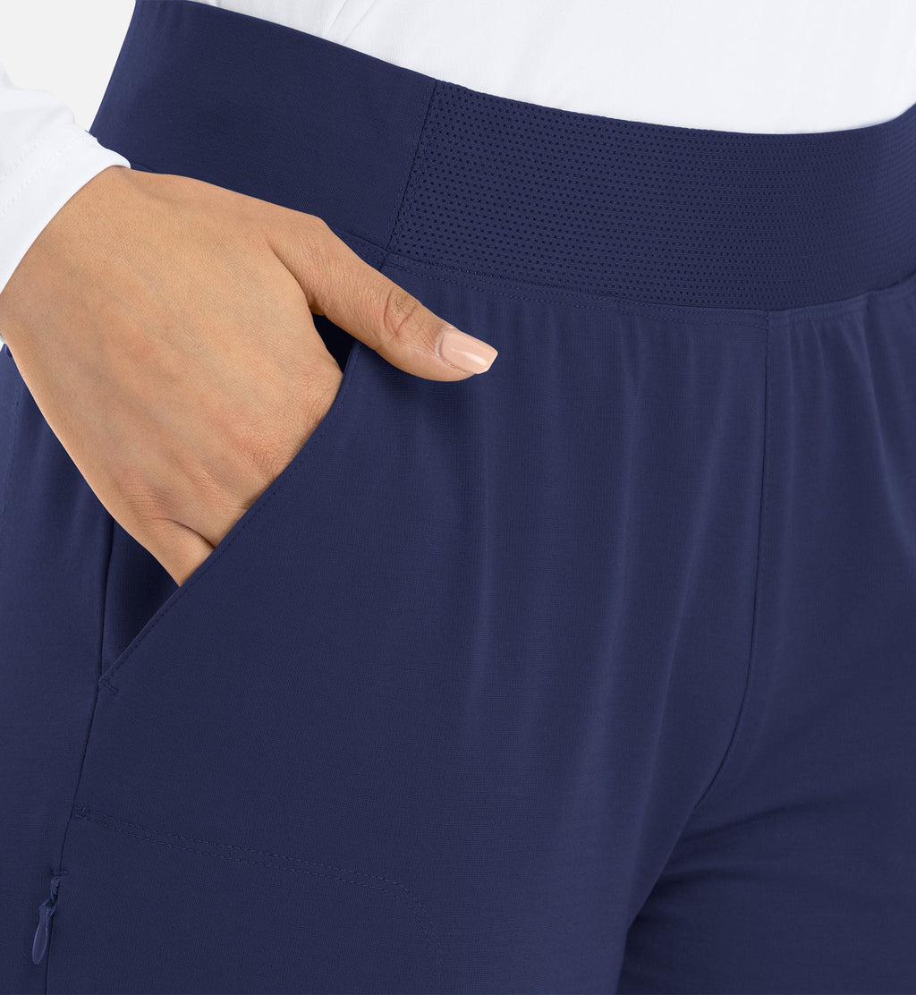 Focus 60302 Women's Mid Rise Elastic Jogger Navy