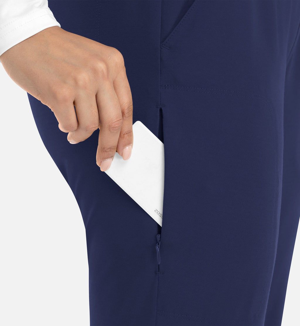 Focus 60302 Women's Mid Rise Elastic Jogger Navy