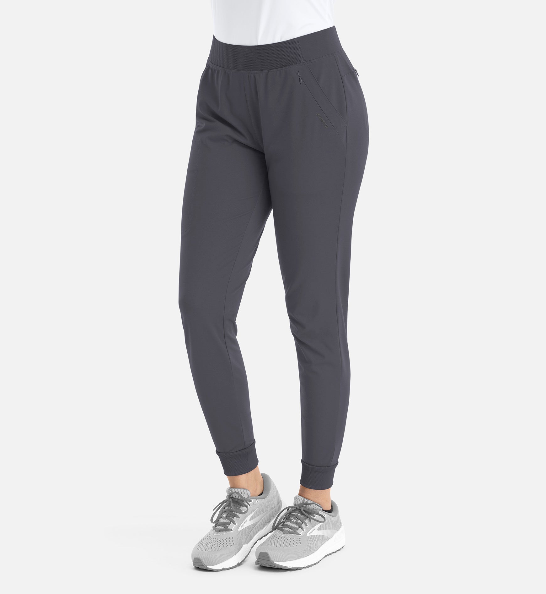 Focus 60302 Women's Mid Rise Elastic Jogger Pewter