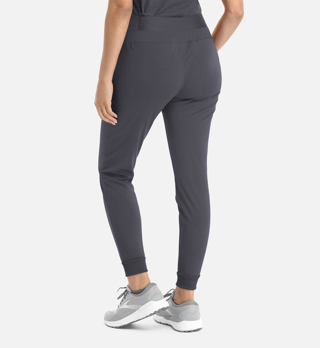 Focus 60302 Women's Mid Rise Elastic Jogger Pewter