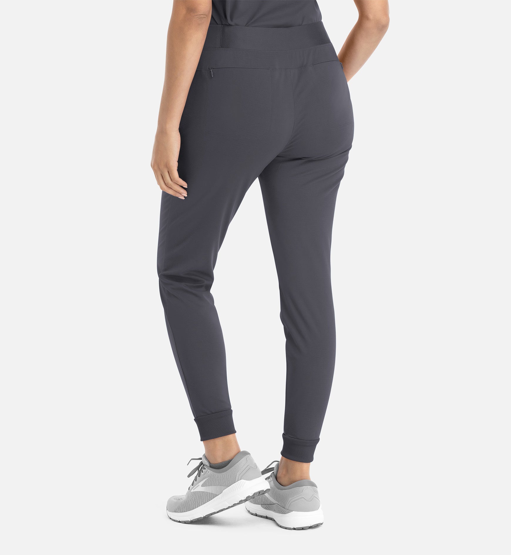 Focus 60302 Women's Mid Rise Elastic Jogger Pewter