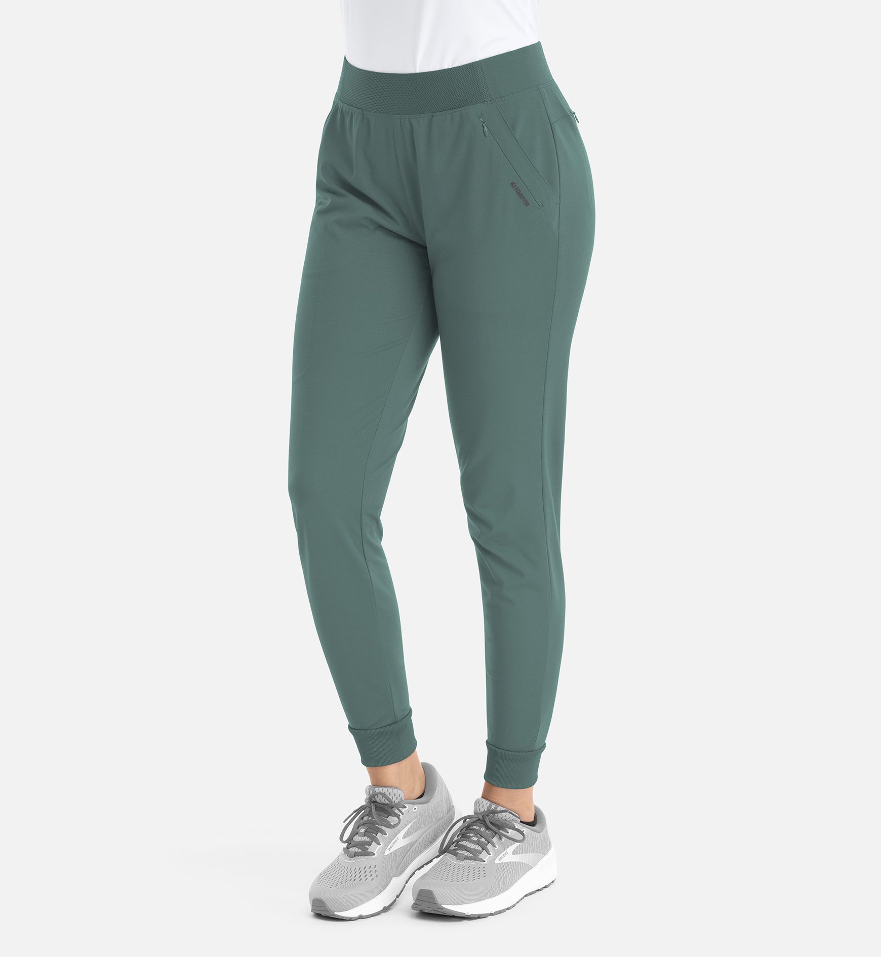 Focus 60302 Women's Mid Rise Elastic Jogger Sage