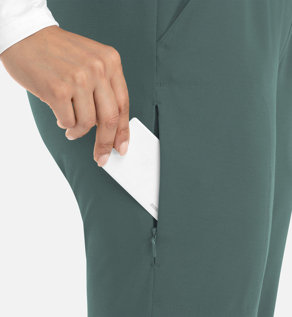 Focus 60302 Women's Mid Rise Elastic Jogger Sage