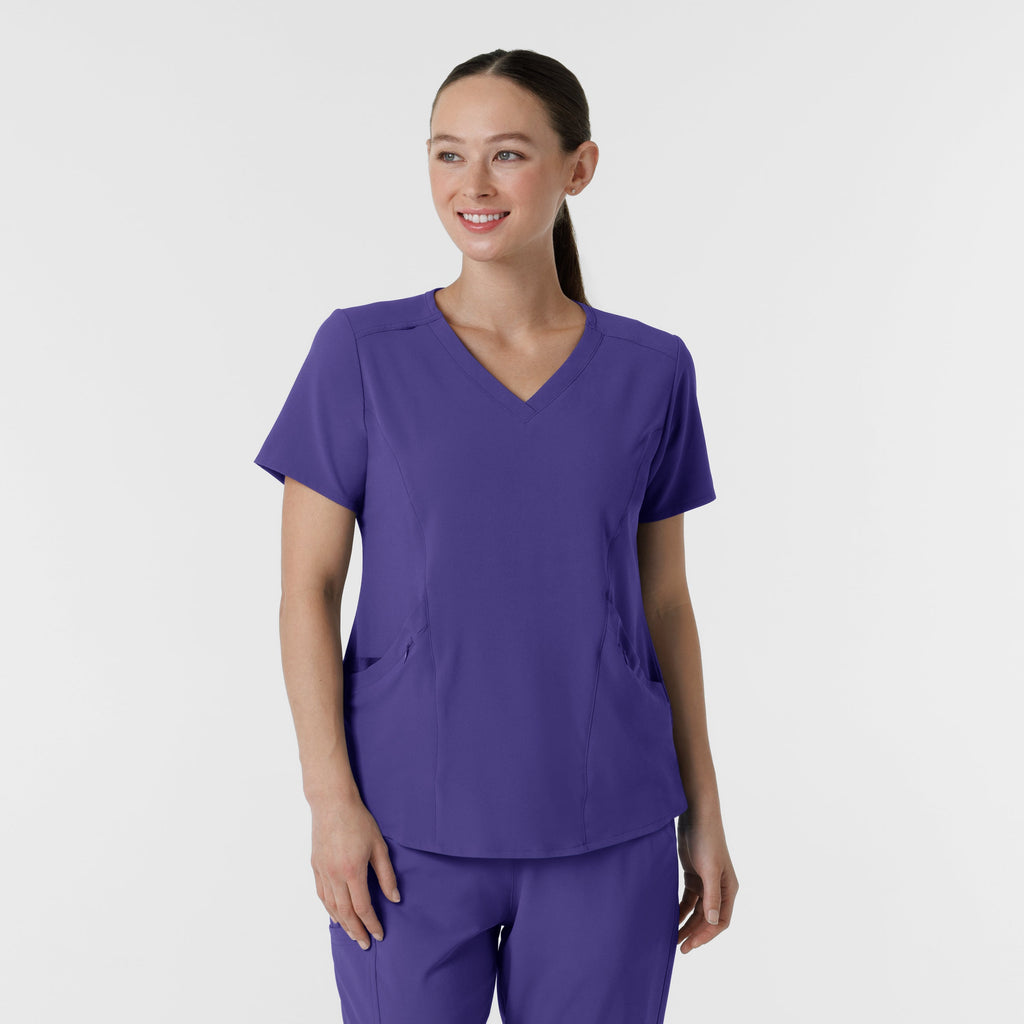 RENEW 6134 V-Neck Scrub Top Grape