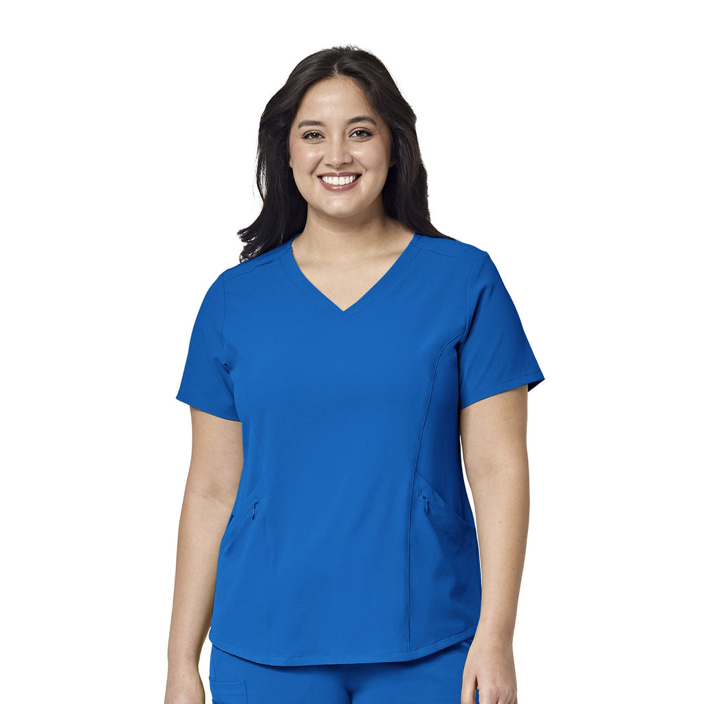 RENEW 6134 V-Neck Scrub Top Royal