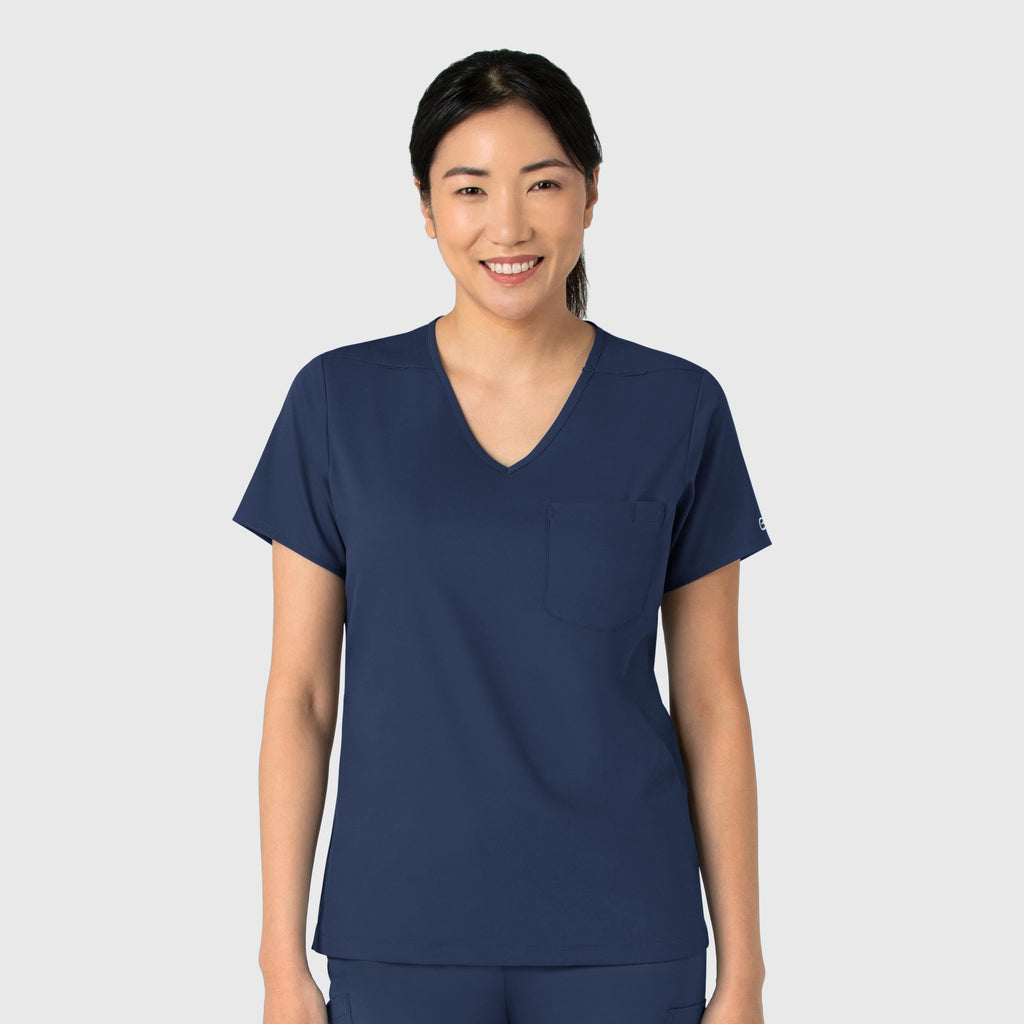 Boundless 6151 Tuck-In Scrub Top Navy