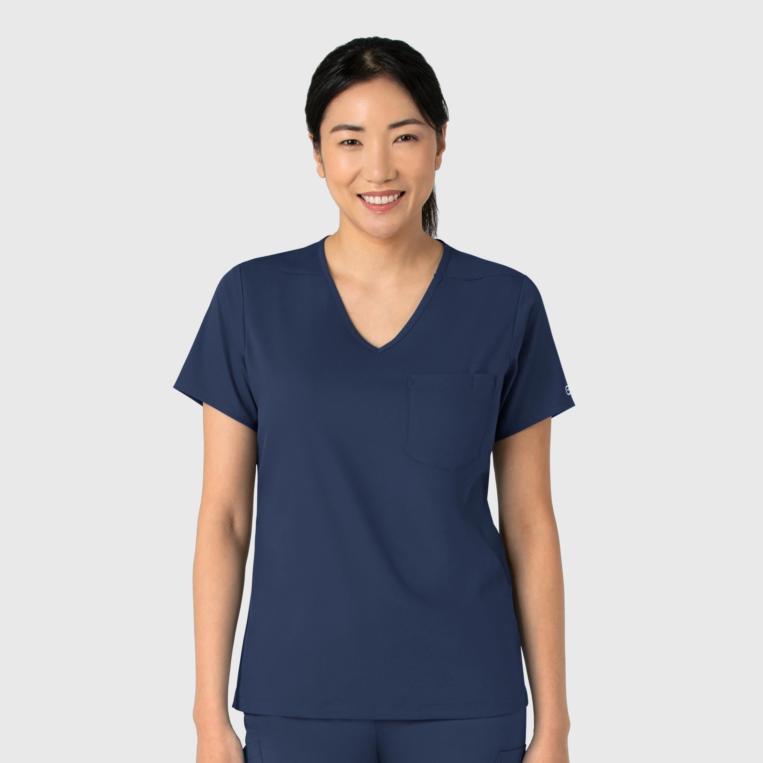 Boundless 6151 Tuck-In Scrub Top Navy
