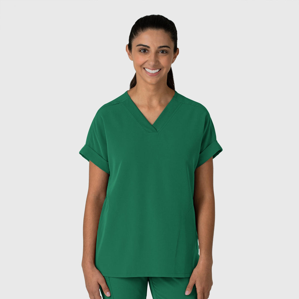 Nova 6232 Drop Shoulder Boxy Scrub Top Hunter