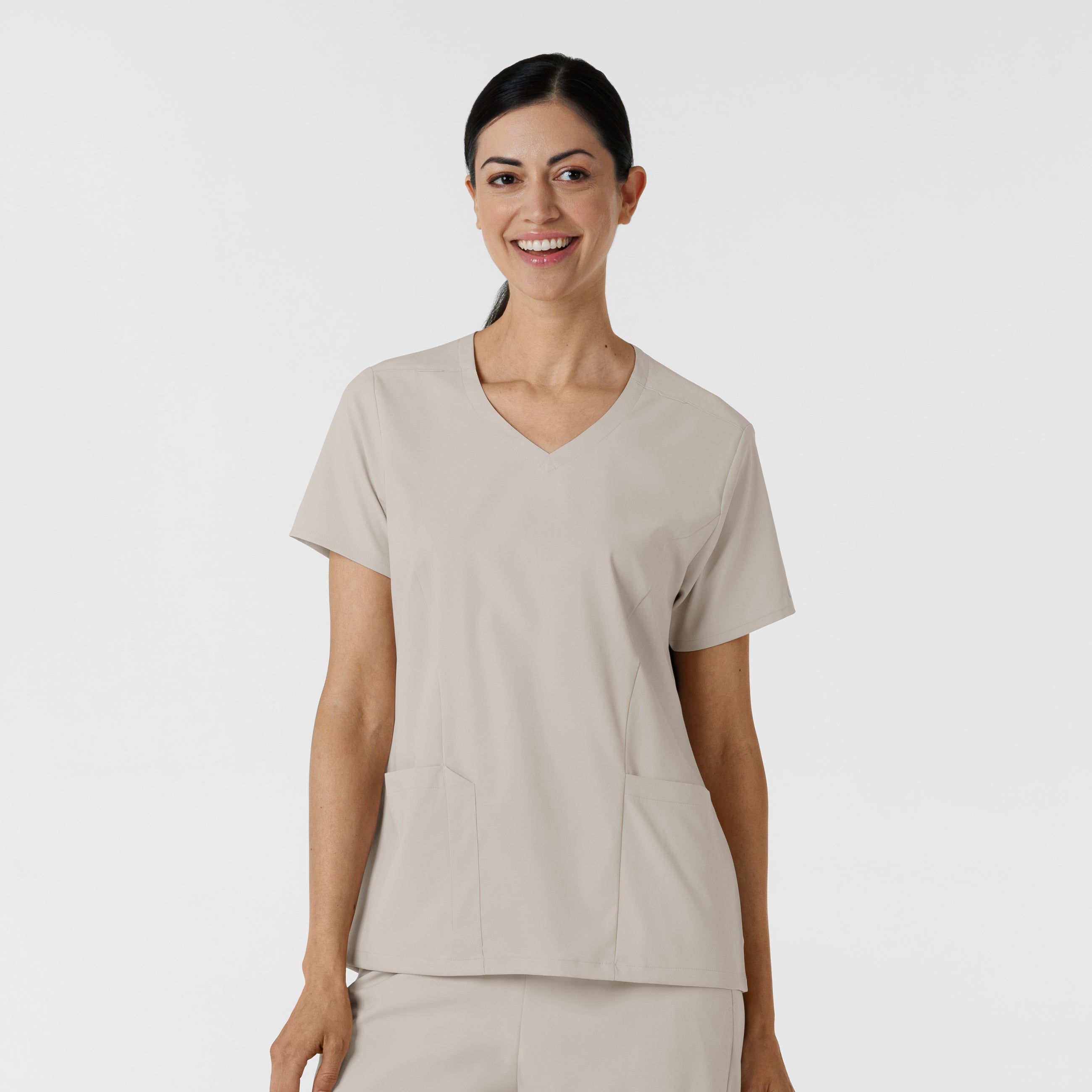 Boundless 6251 2-Pocket V-Neck Scrub Top Cloud