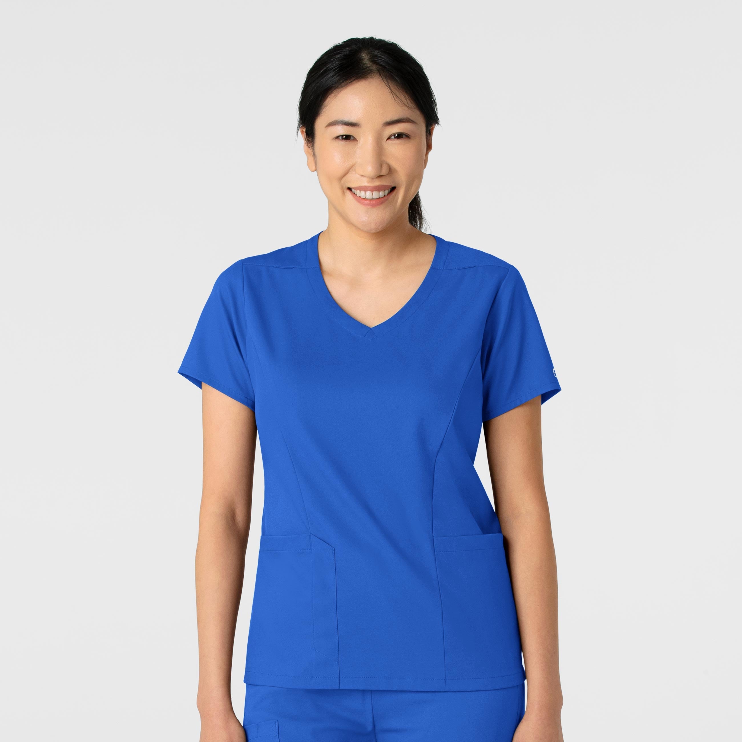 Boundless 6251 2-Pocket V-Neck Scrub Top Royal