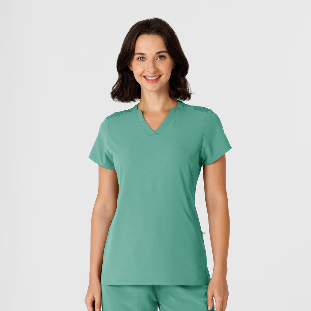 Nova 6432 Flex-n-Reach V-Neck Scrub Top Turquoise