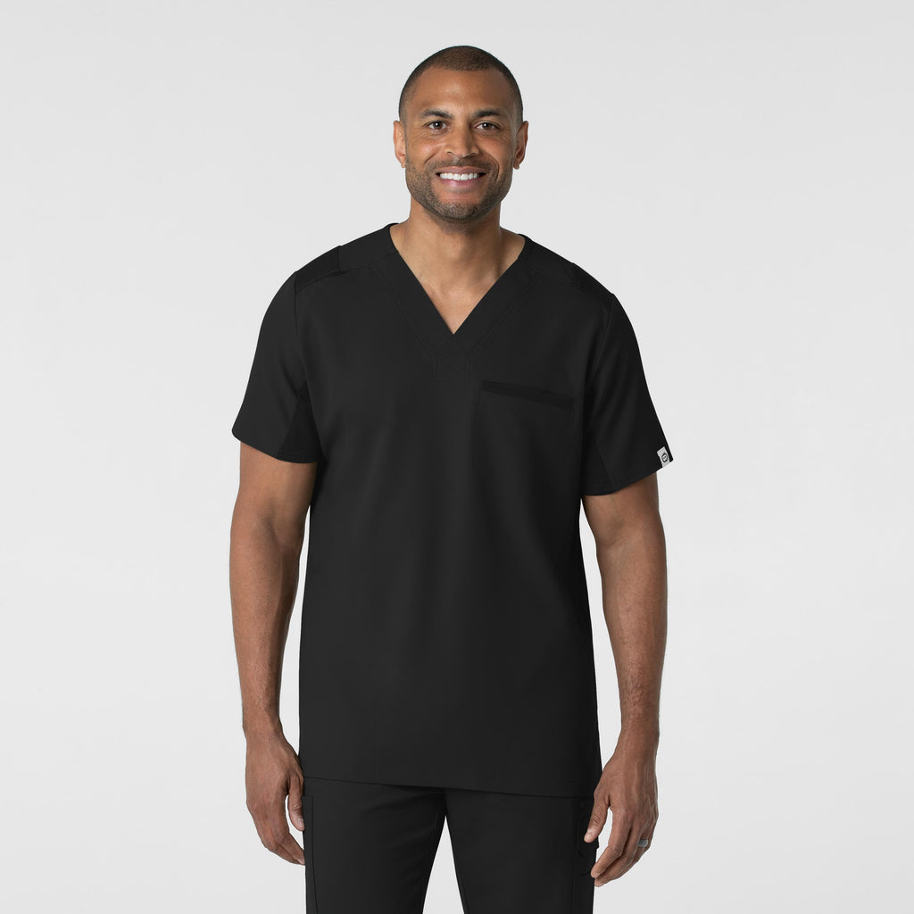 Thrive 6622 Men's Utility V-Neck Scrub Top Black