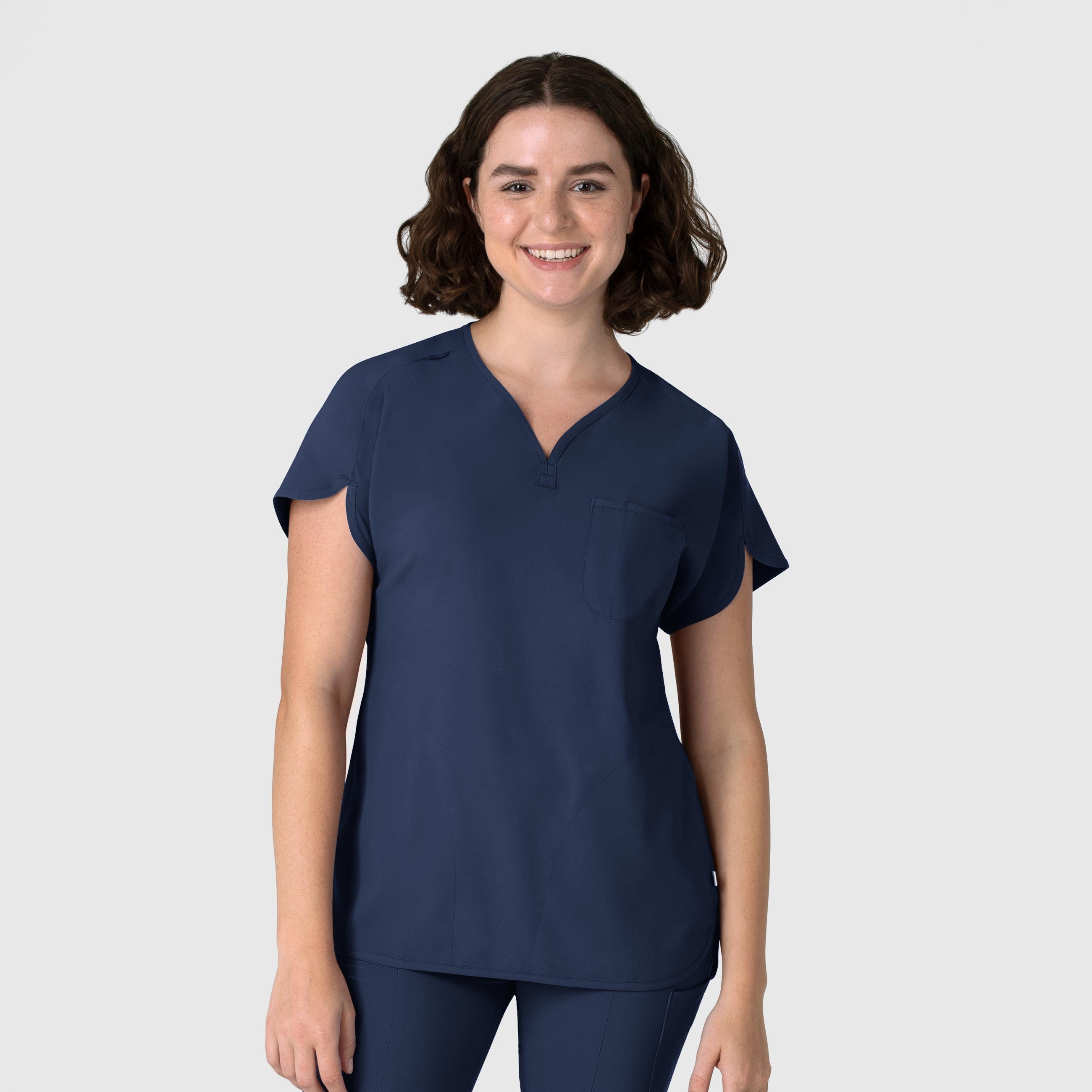 RENEW 6634 Dolman Scrub Top Navy