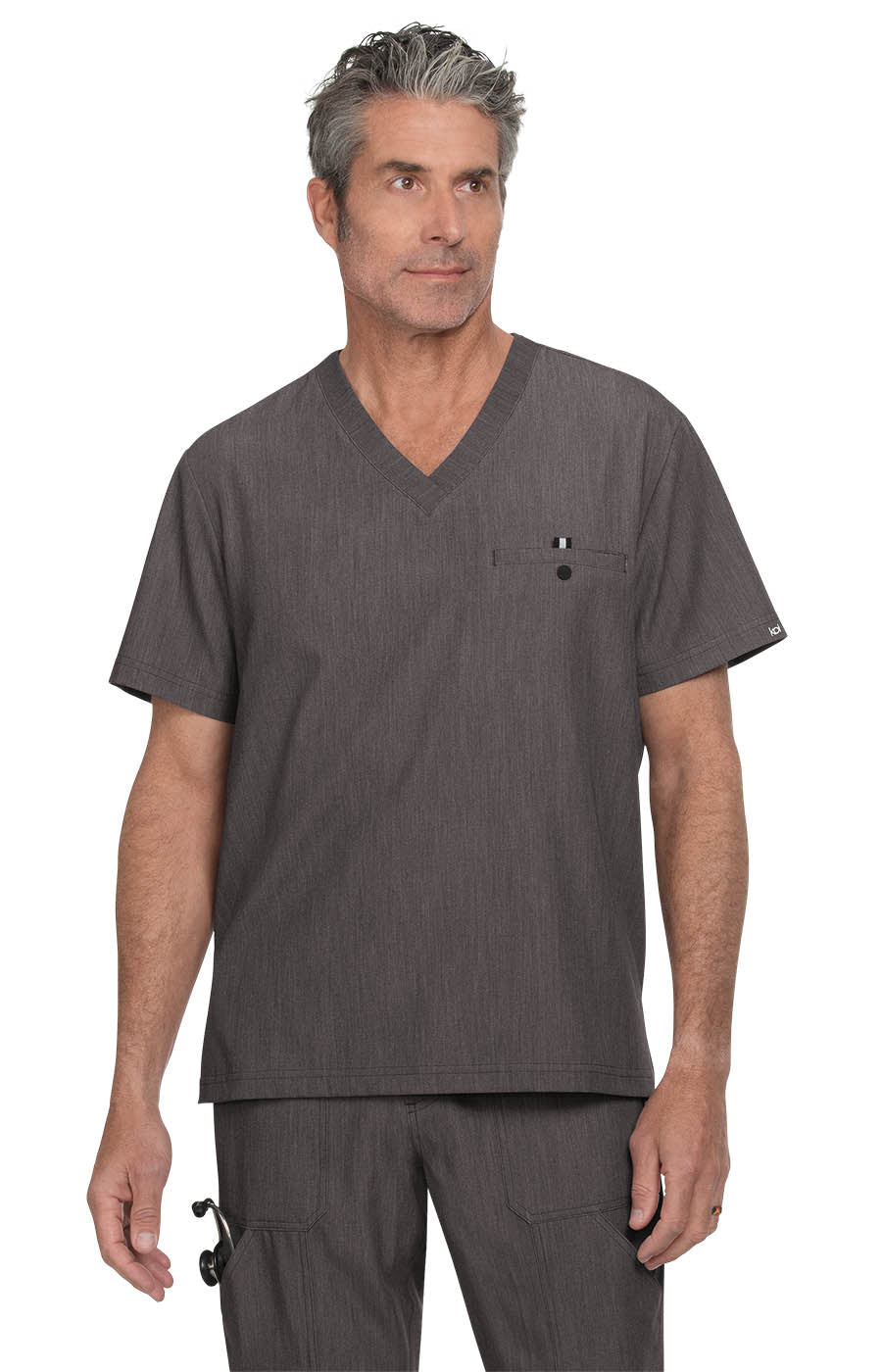 Next Gen 671 On Call Top Heather Grey
