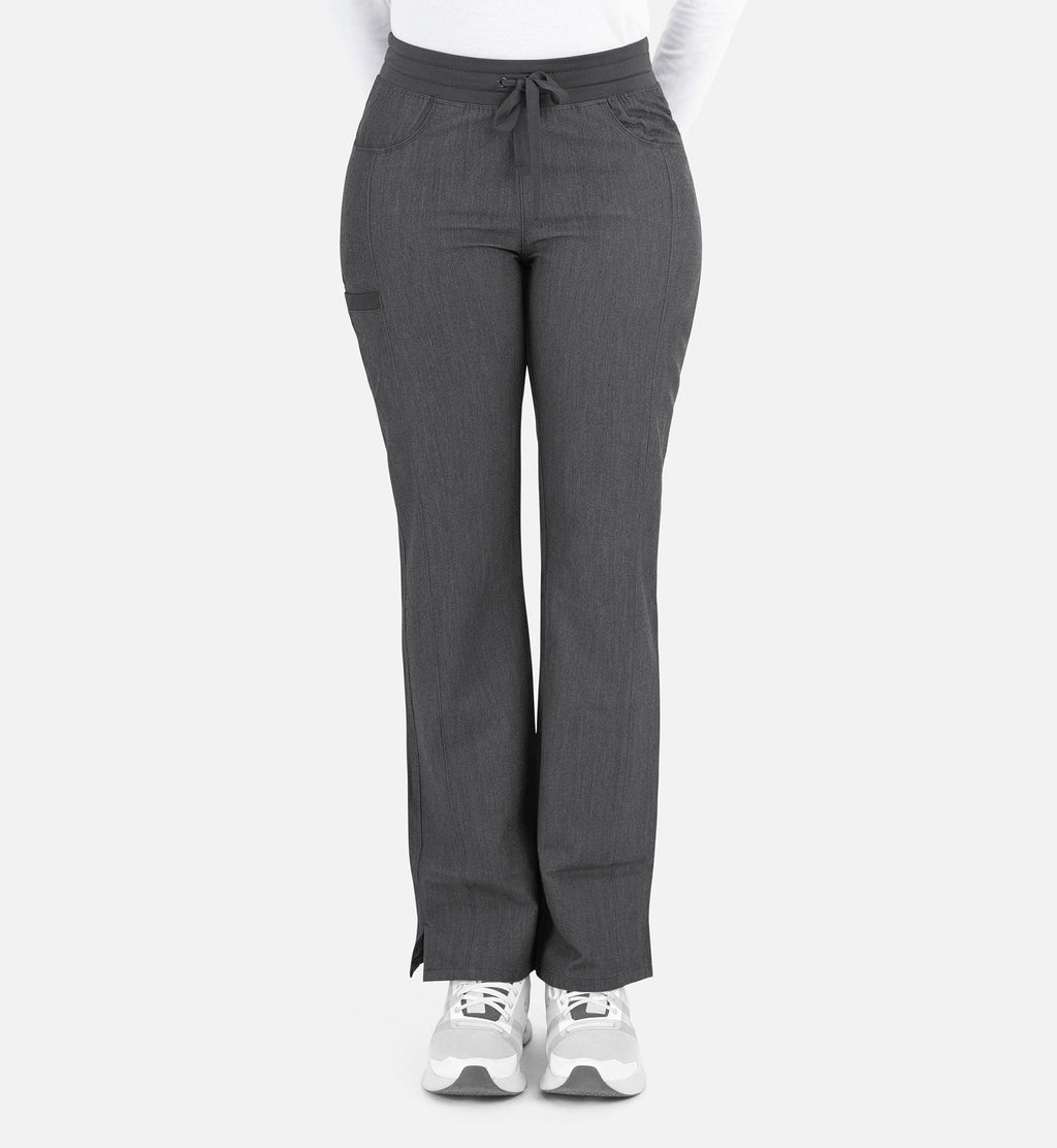 Matrix Pro 6901 Women's Yoga Waistband Tapered Pants Heather Grey