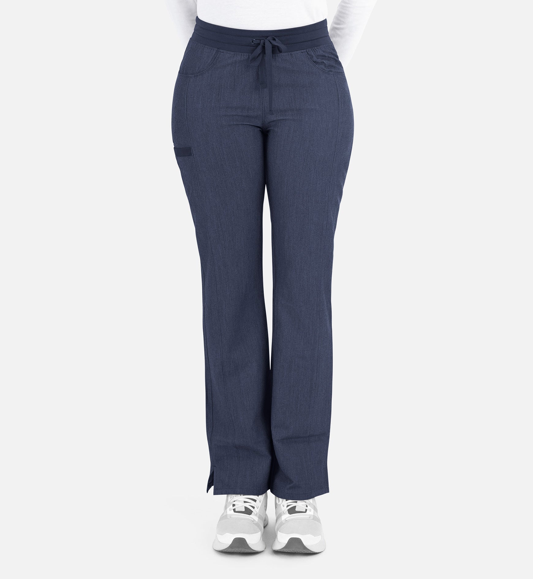 Matrix Pro 6901 Women's Yoga Waistband Tapered Pants Heather Navy