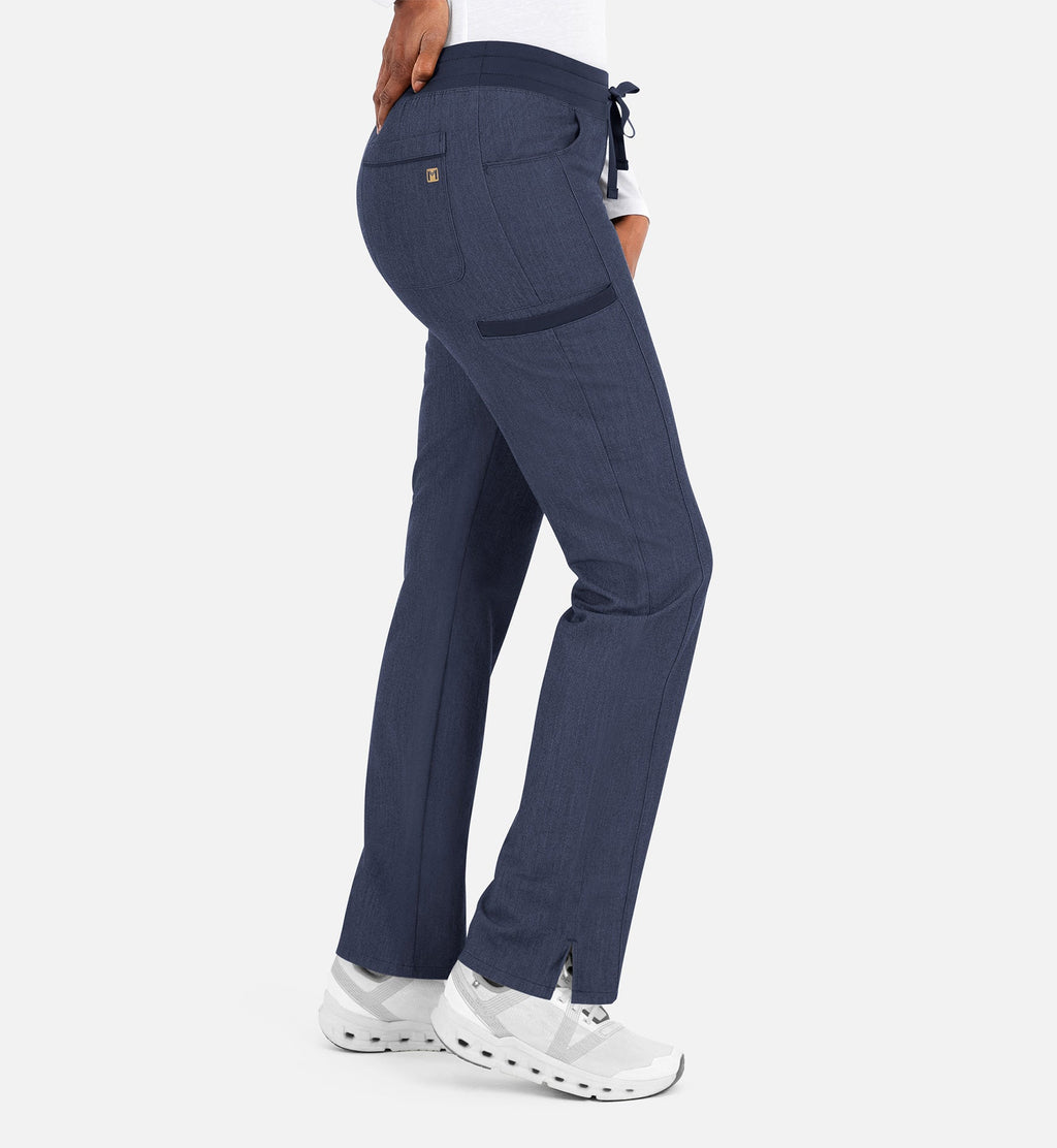 Matrix Pro 6901 Women's Yoga Waistband Tapered Pants Heather Navy