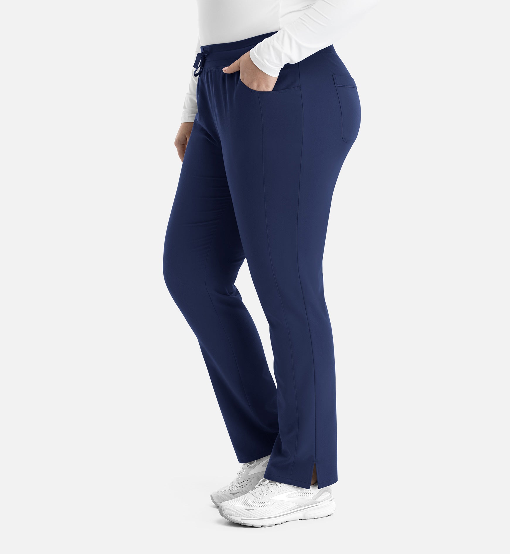 Matrix Pro 6901 Women's Yoga Waistband Tapered Pants Navy