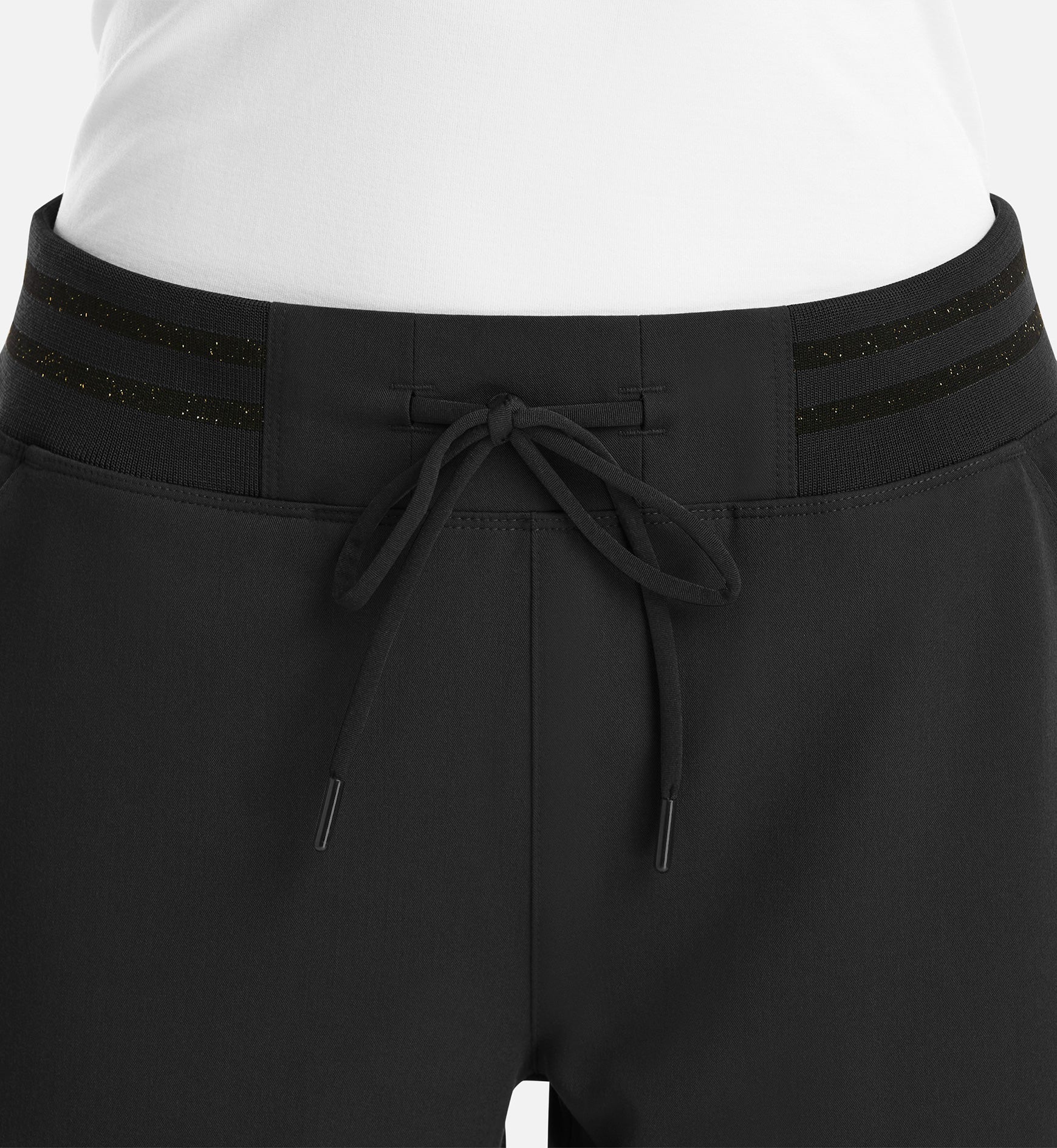 Matrix Pro 6902 Women's Full Waist Jogger With Metallic Detail Black