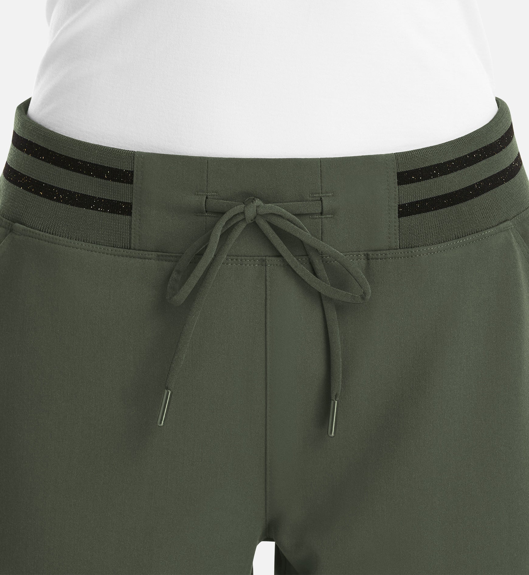 Matrix Pro 6902 Women's Full Waist Jogger With Metallic Detail Olive