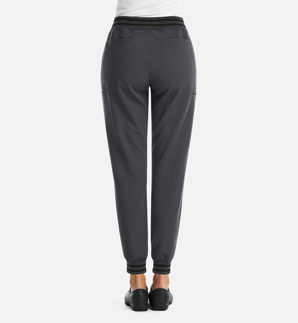 Matrix Pro 6902 Women's Full Waist Jogger With Metallic Detail Pewter